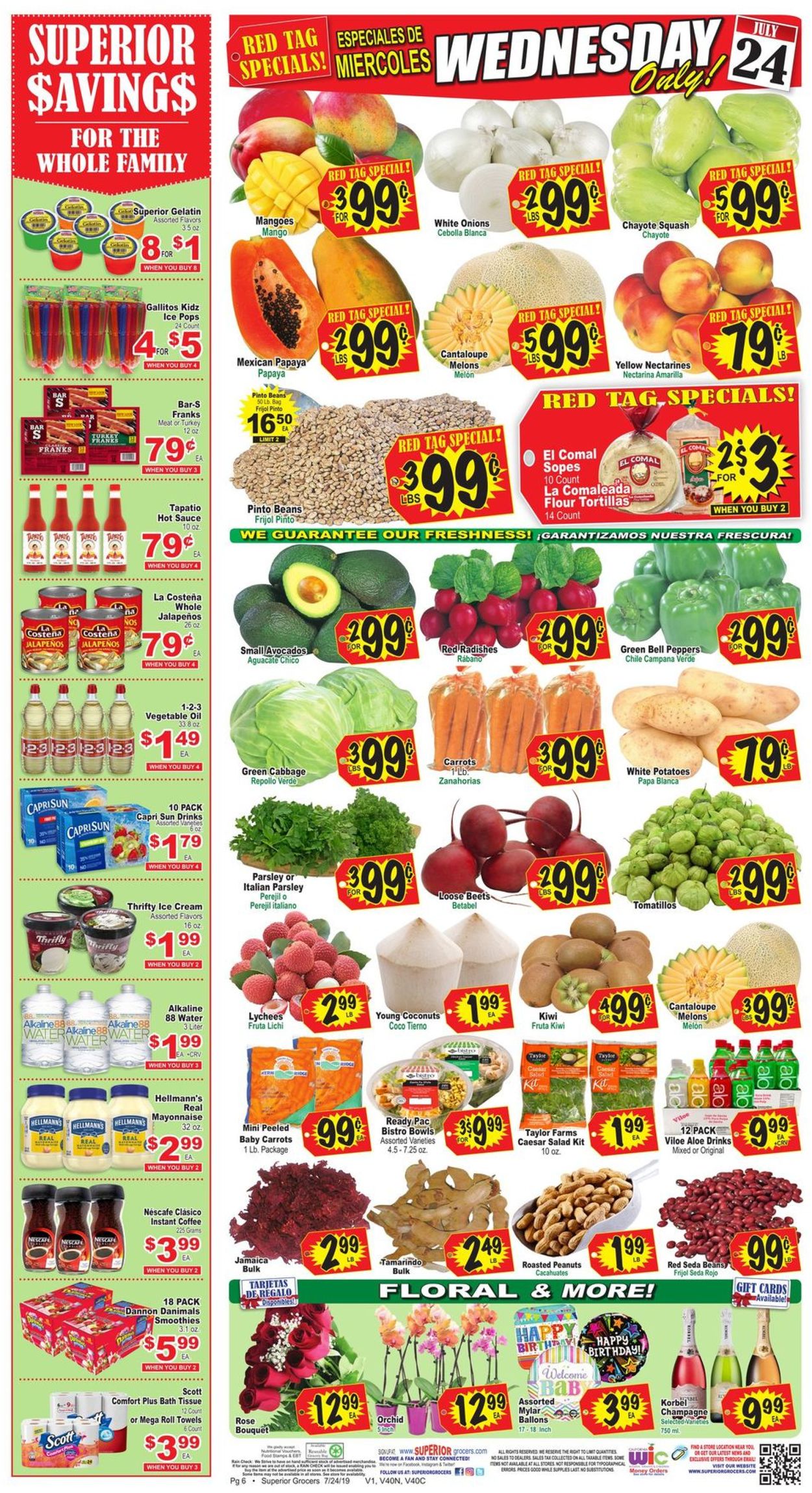 Superior Grocers Current weekly ad 07/24 - 07/30/2019 [6] - frequent ...