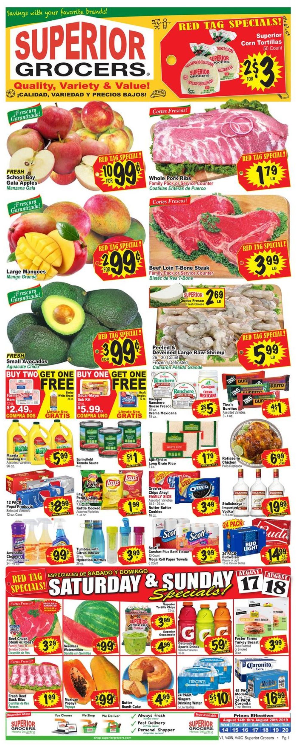 Catalogue Superior Grocers from 08/14/2019