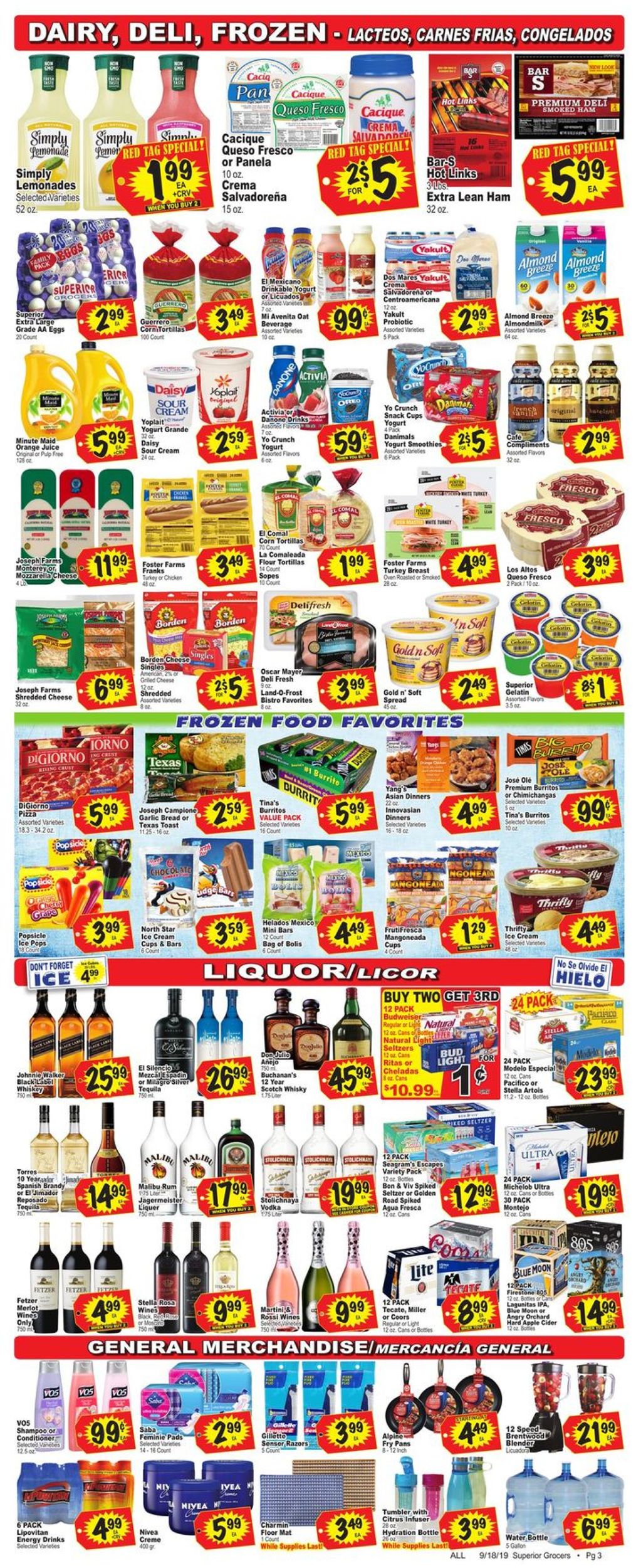 Catalogue Superior Grocers from 09/18/2019
