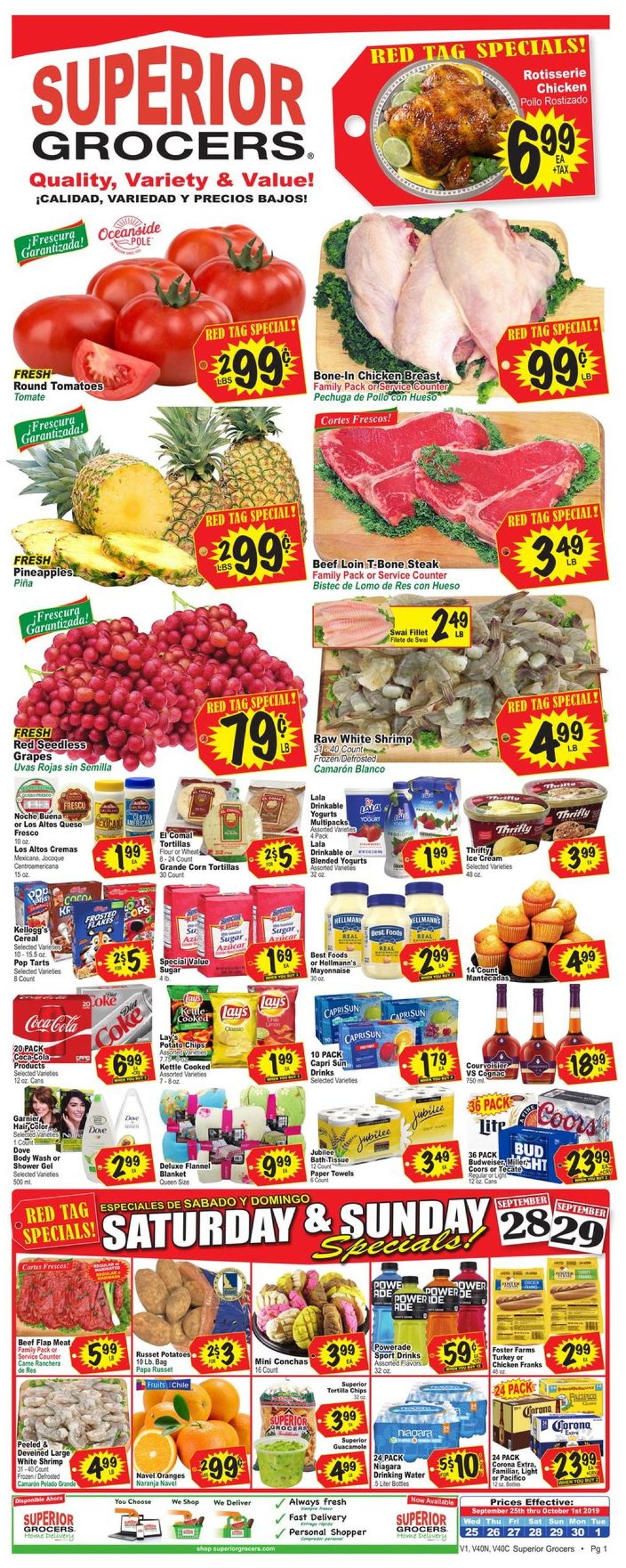 Catalogue Superior Grocers from 09/25/2019