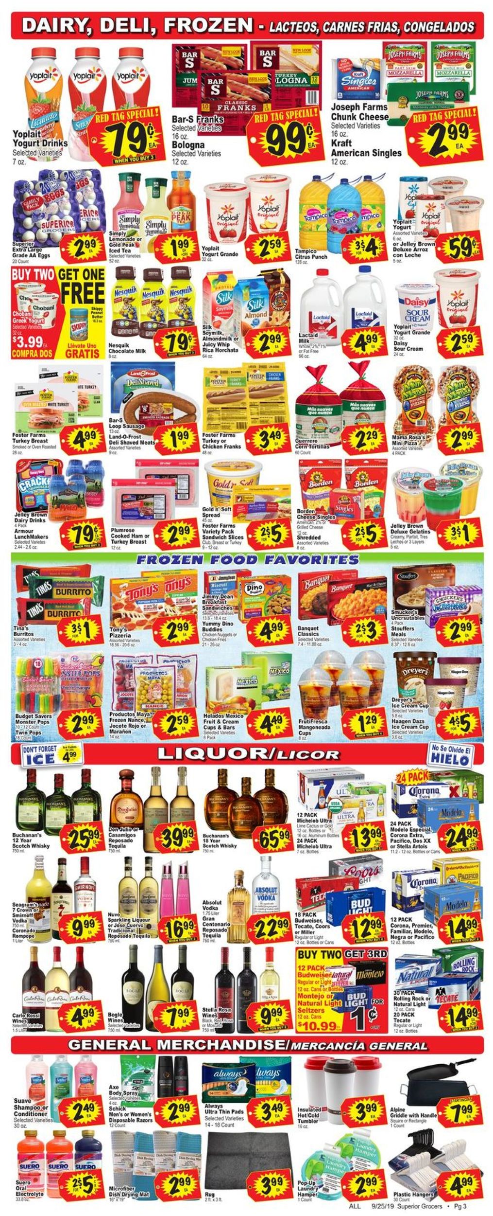 Catalogue Superior Grocers from 09/25/2019