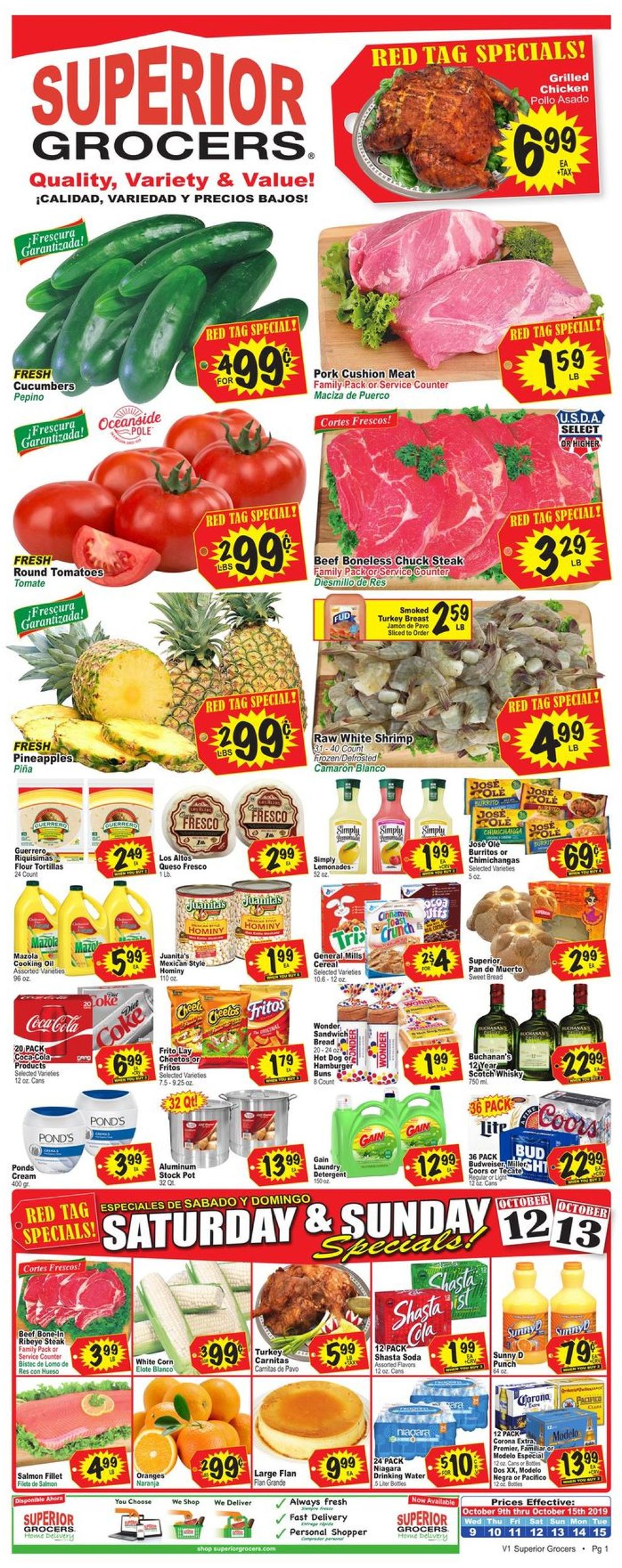Catalogue Superior Grocers from 10/09/2019