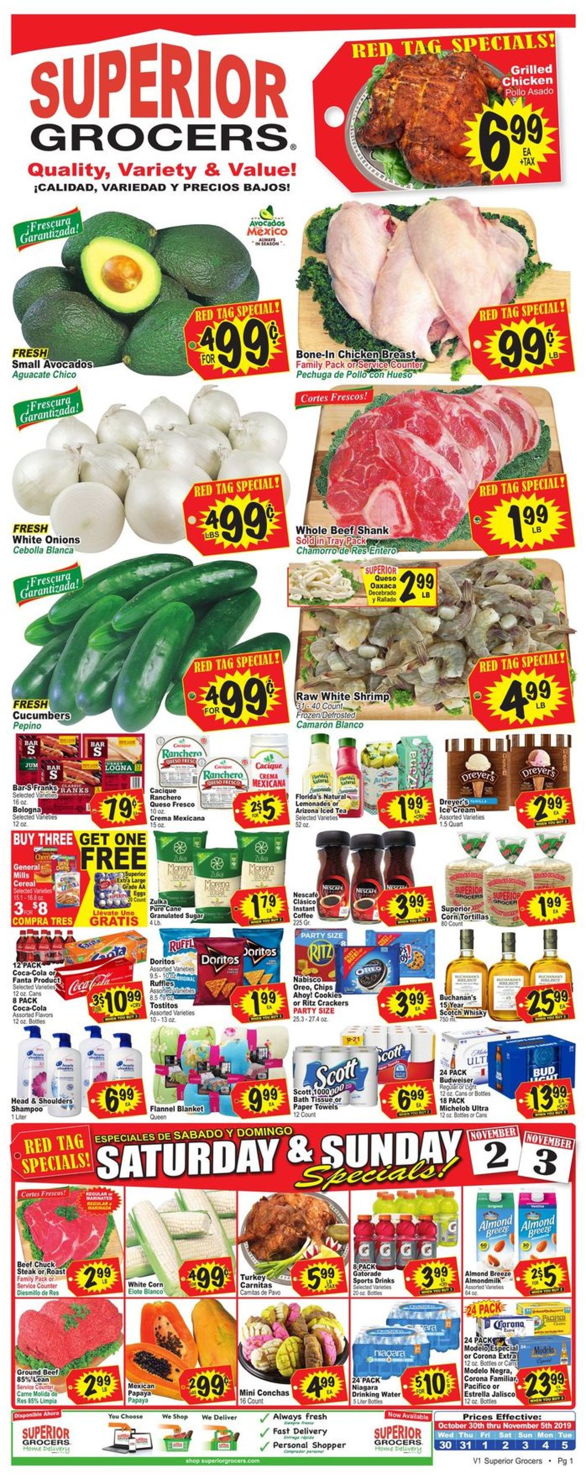 Catalogue Superior Grocers from 10/30/2019
