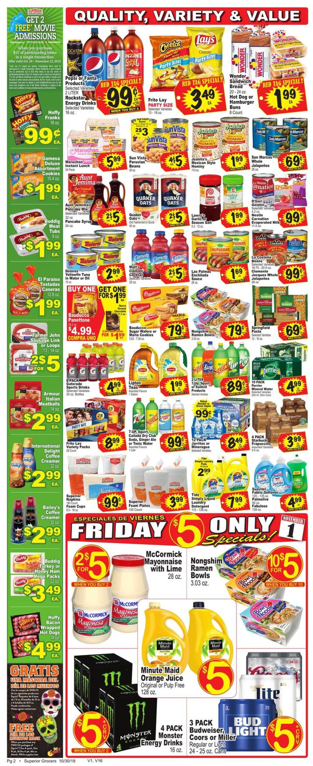 Catalogue Superior Grocers from 10/30/2019