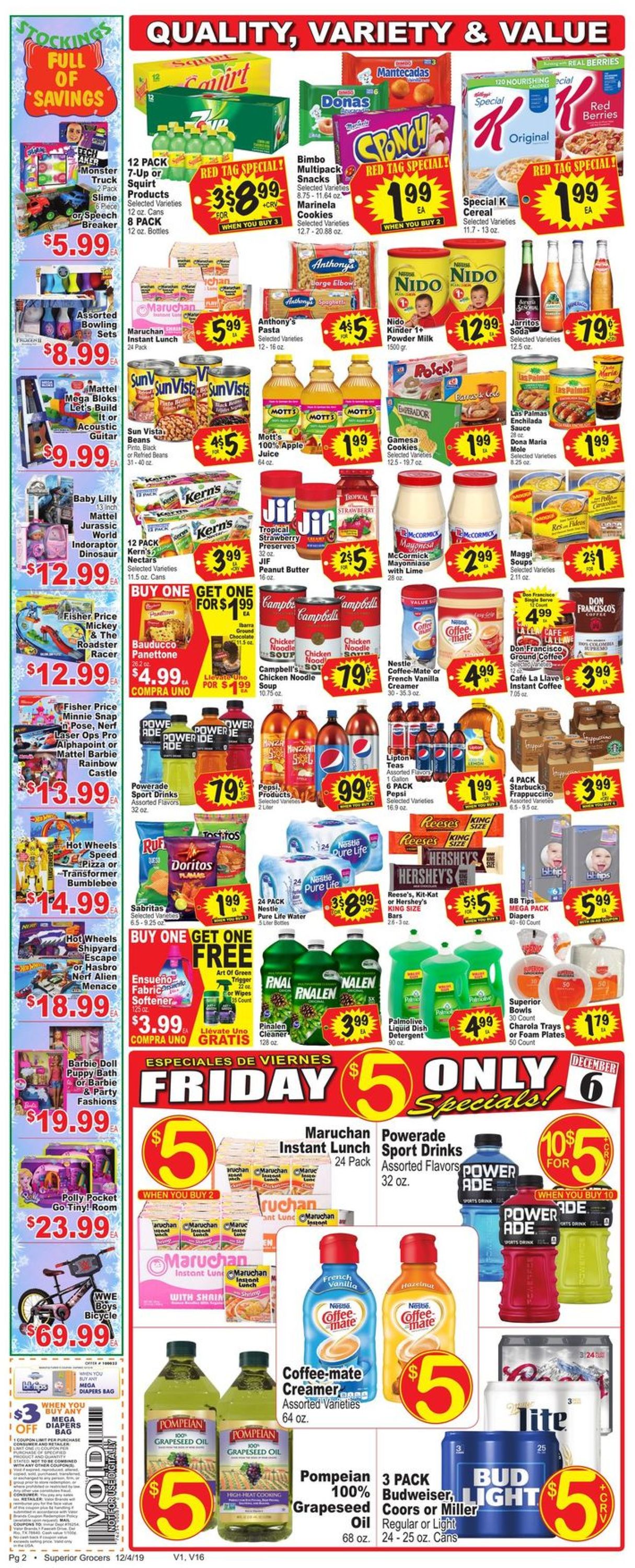Catalogue Superior Grocers from 12/04/2019