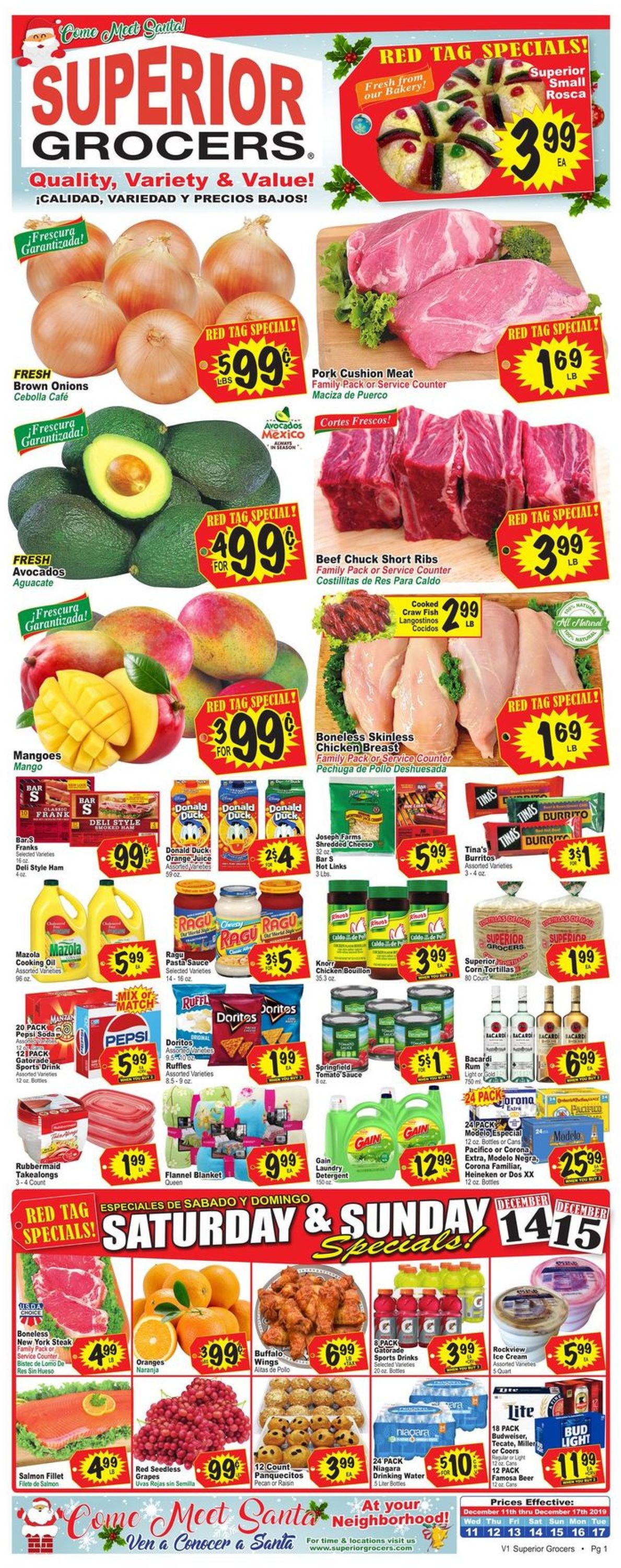 Catalogue Superior Grocers - Holidays Ad 2019 from 12/11/2019