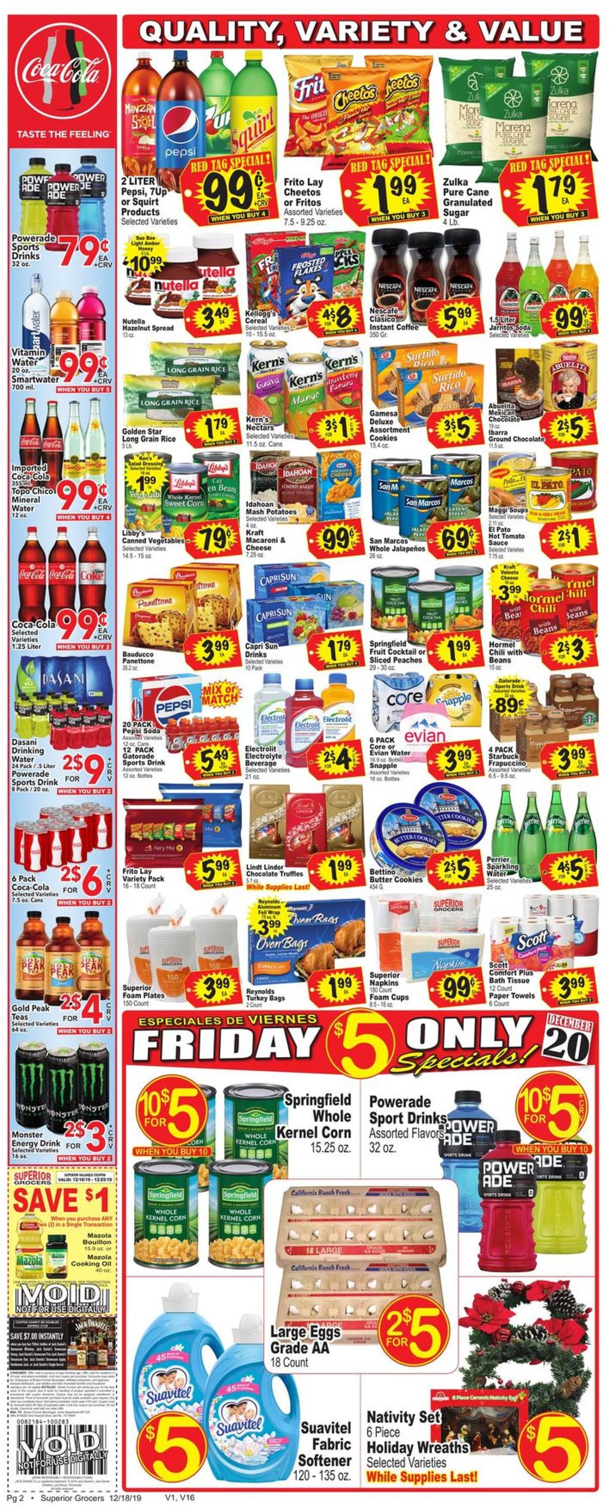 Catalogue Superior Grocers from 12/18/2019