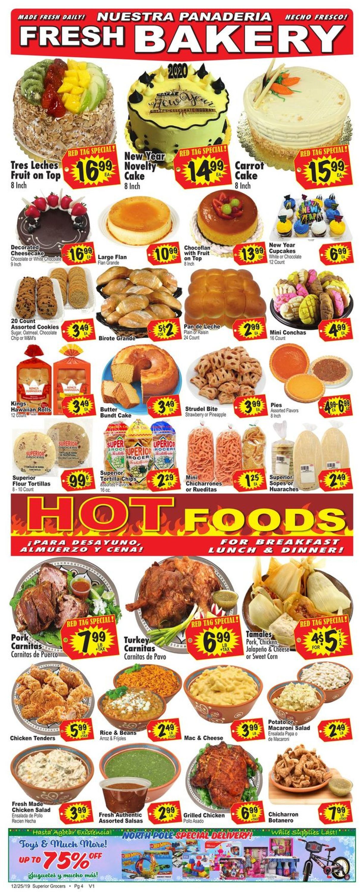 Catalogue Superior Grocers - New Year's Ad 2019/2020 from 12/25/2019