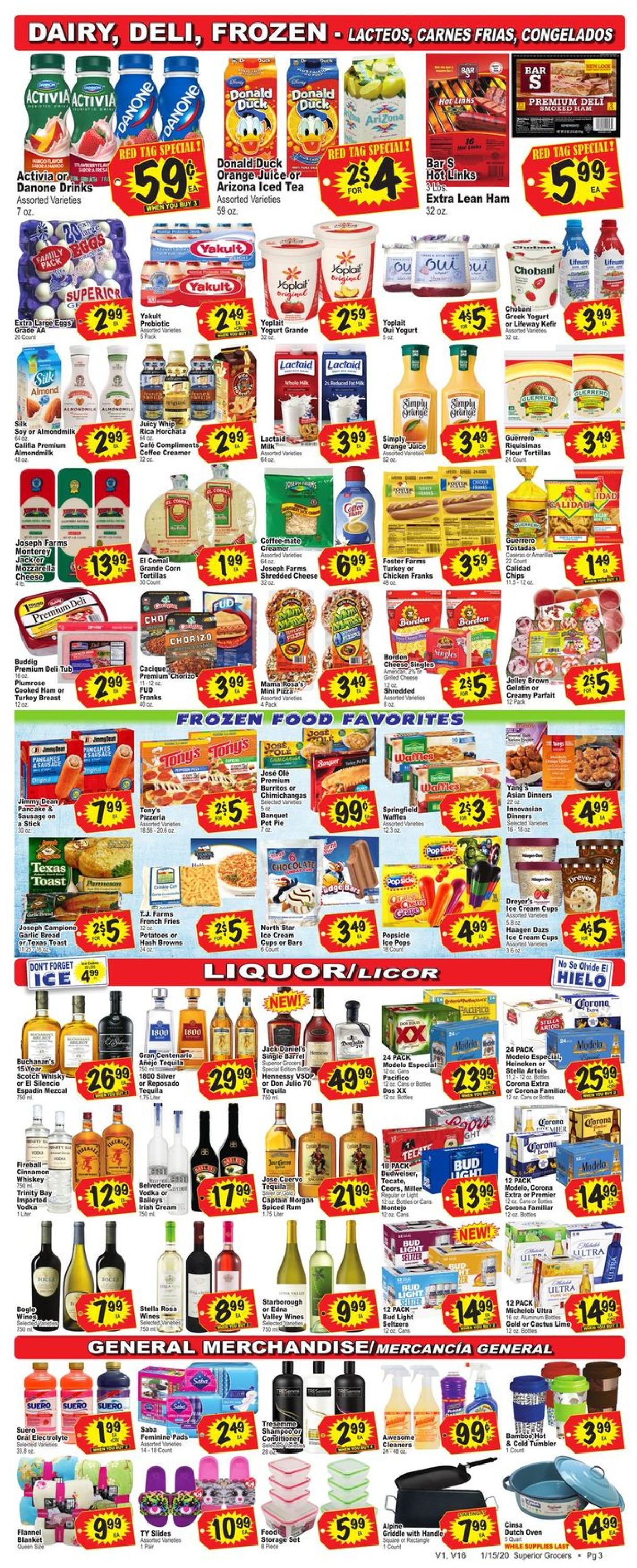 Catalogue Superior Grocers from 01/15/2020