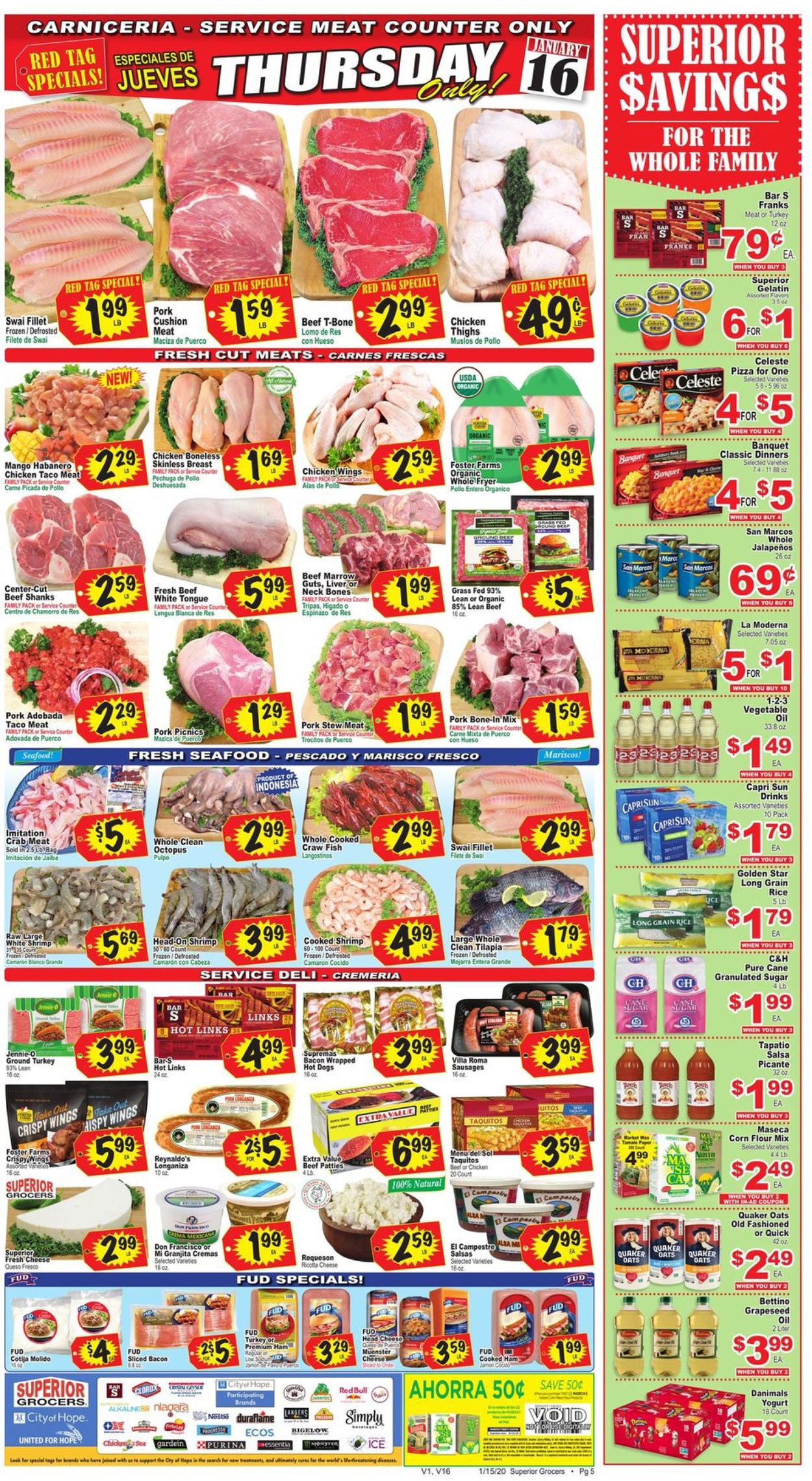 Catalogue Superior Grocers from 01/15/2020