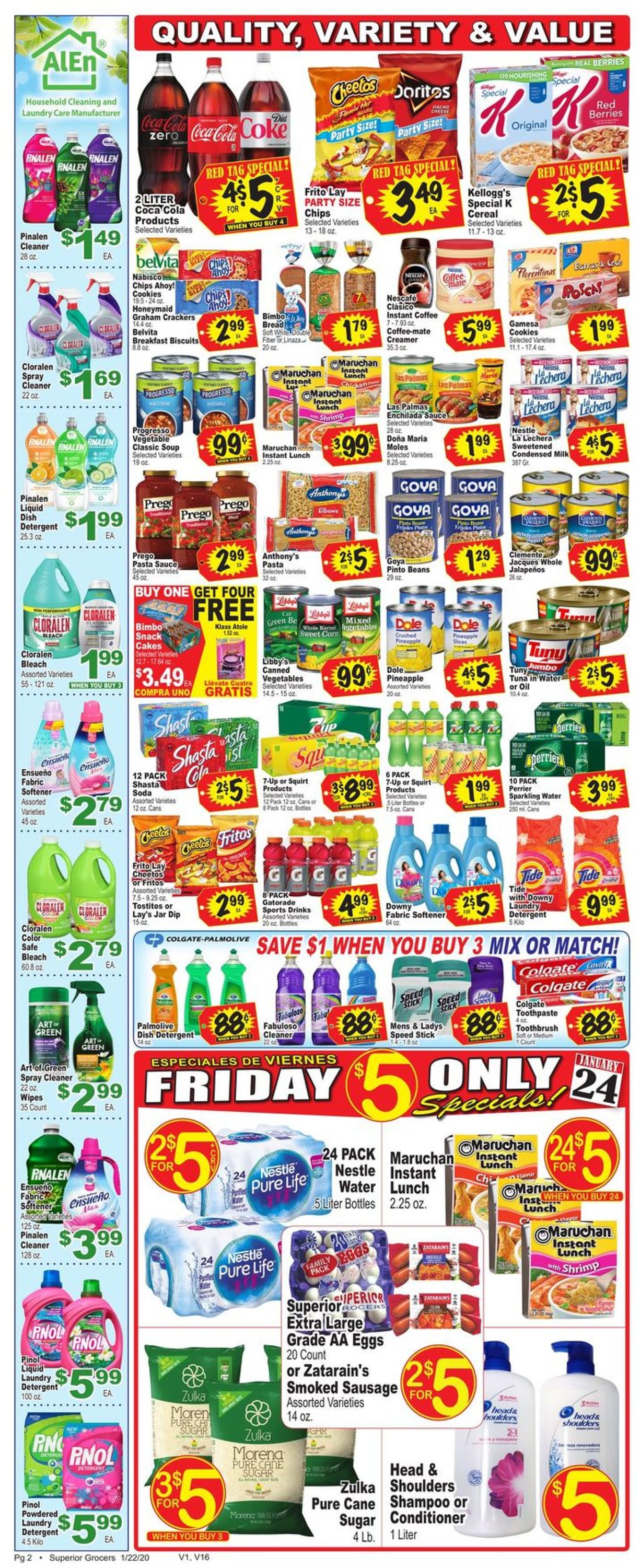 Catalogue Superior Grocers from 01/22/2020