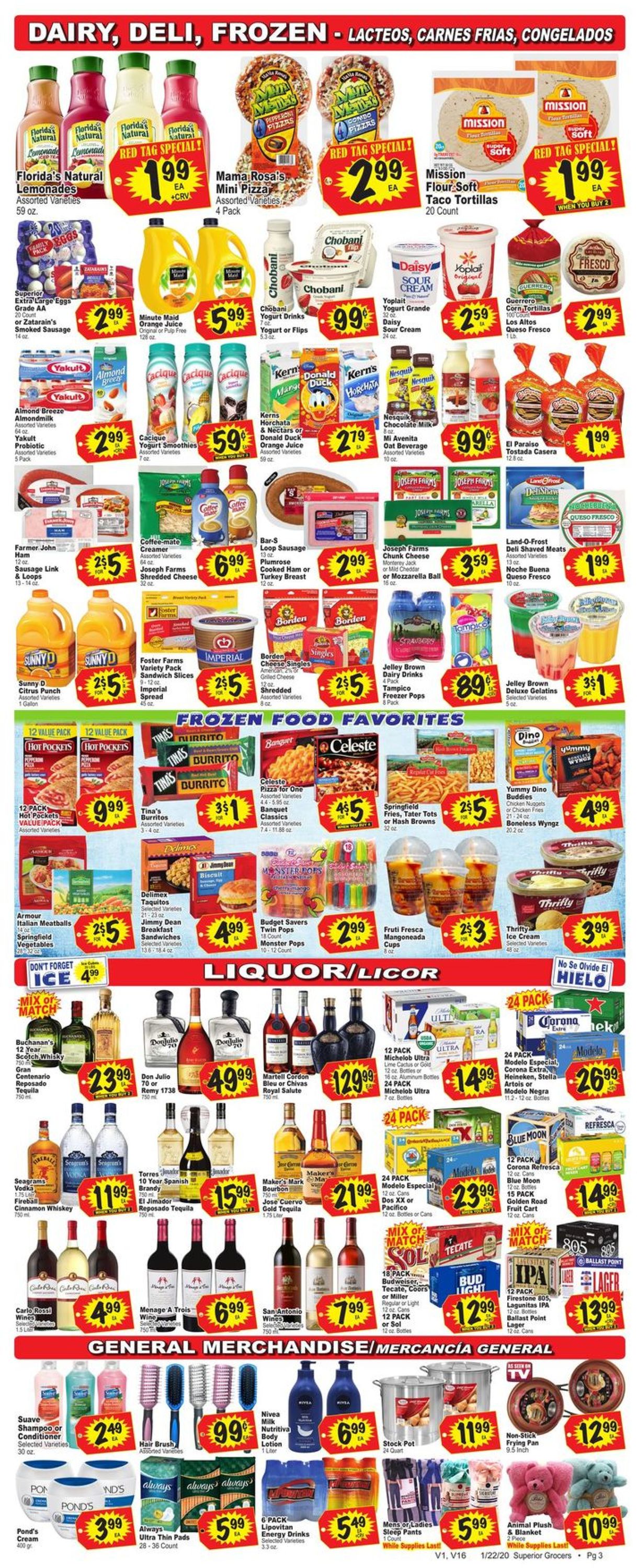 Catalogue Superior Grocers from 01/22/2020