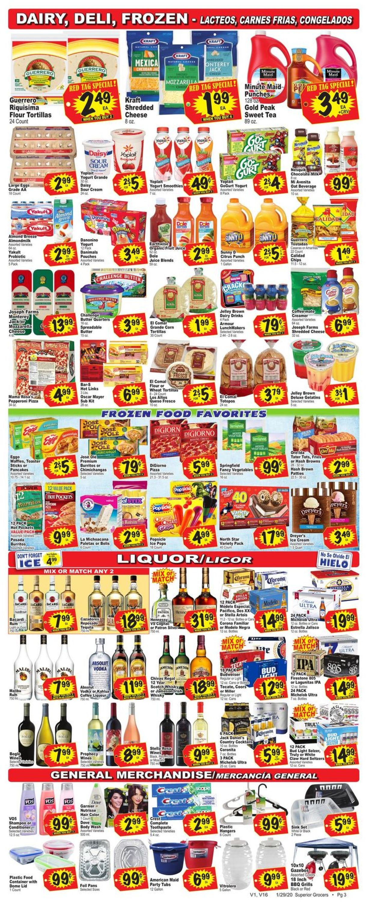 Catalogue Superior Grocers from 01/29/2020