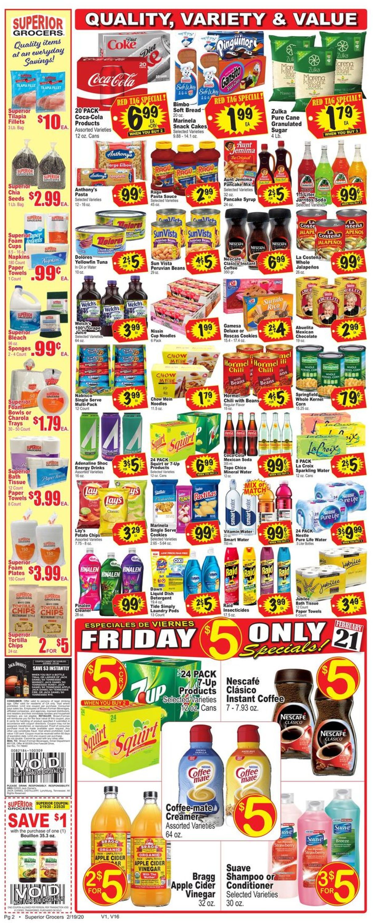 Catalogue Superior Grocers from 02/19/2020
