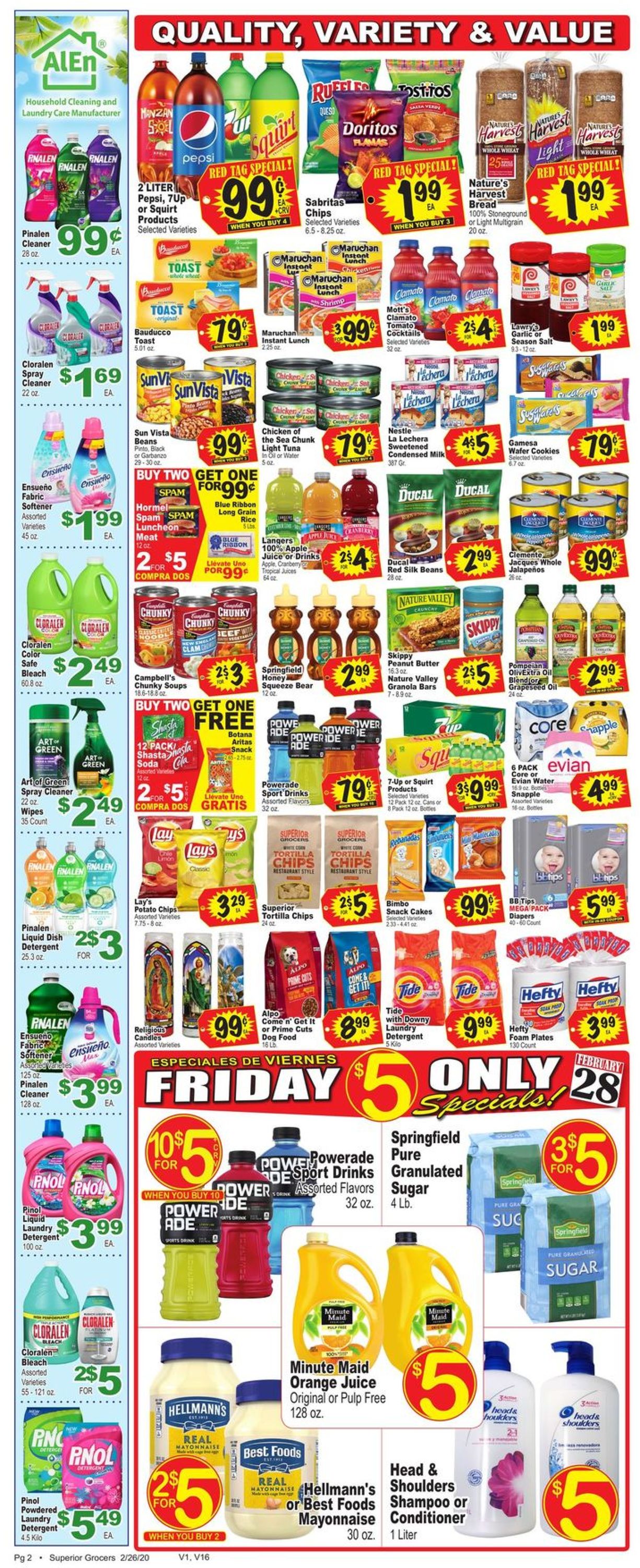 Catalogue Superior Grocers from 02/26/2020