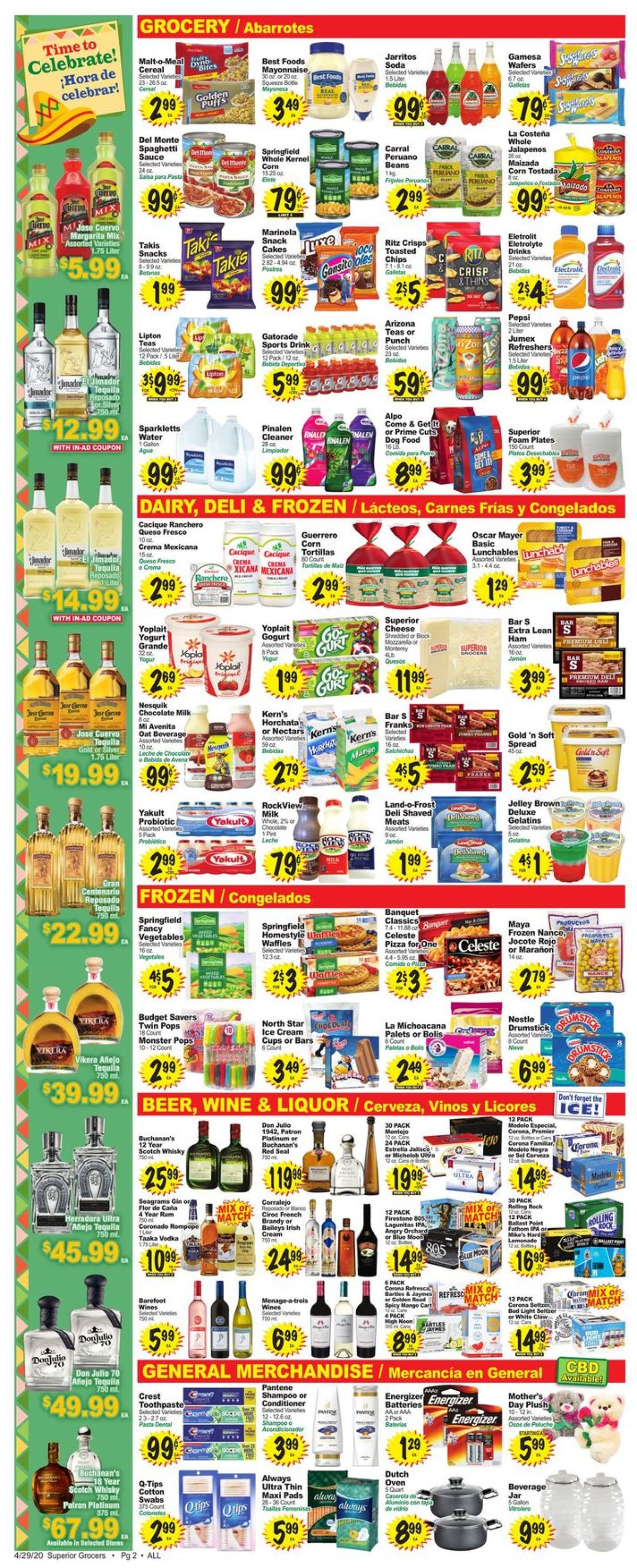 Catalogue Superior Grocers from 04/29/2020