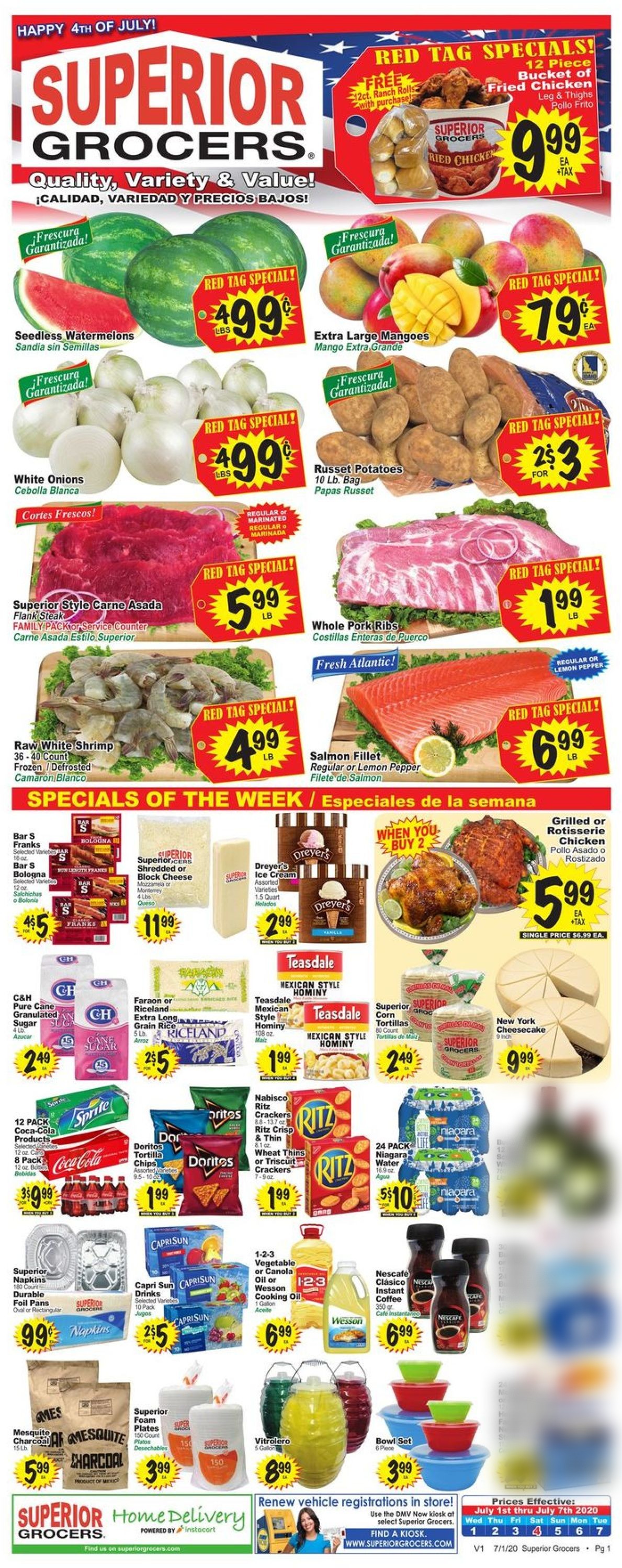 Catalogue Superior Grocers from 07/01/2020