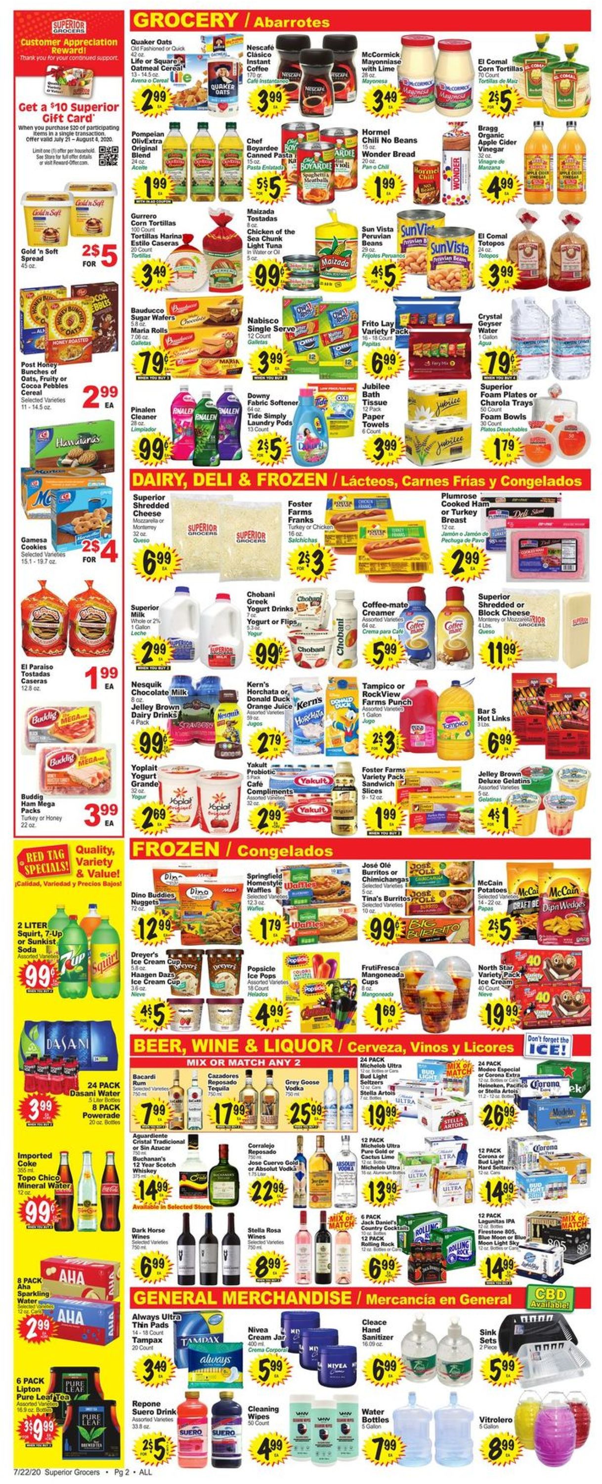 Catalogue Superior Grocers from 07/22/2020