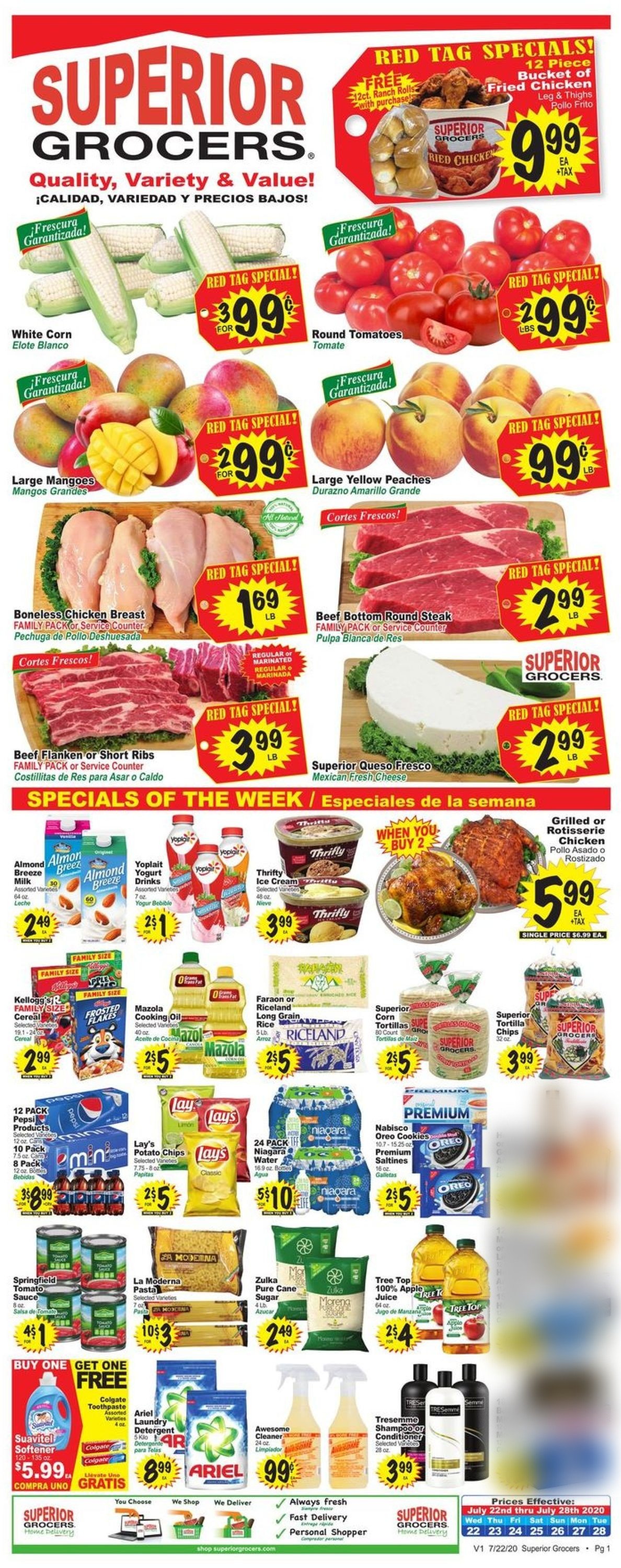 Catalogue Superior Grocers from 07/22/2020
