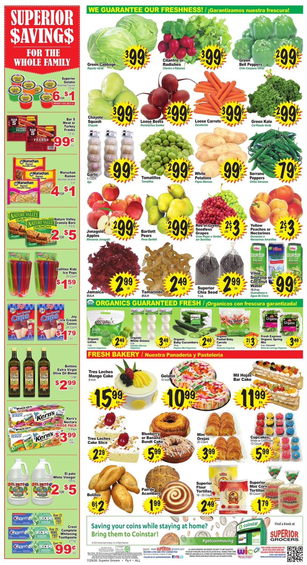Catalogue Superior Grocers from 07/29/2020