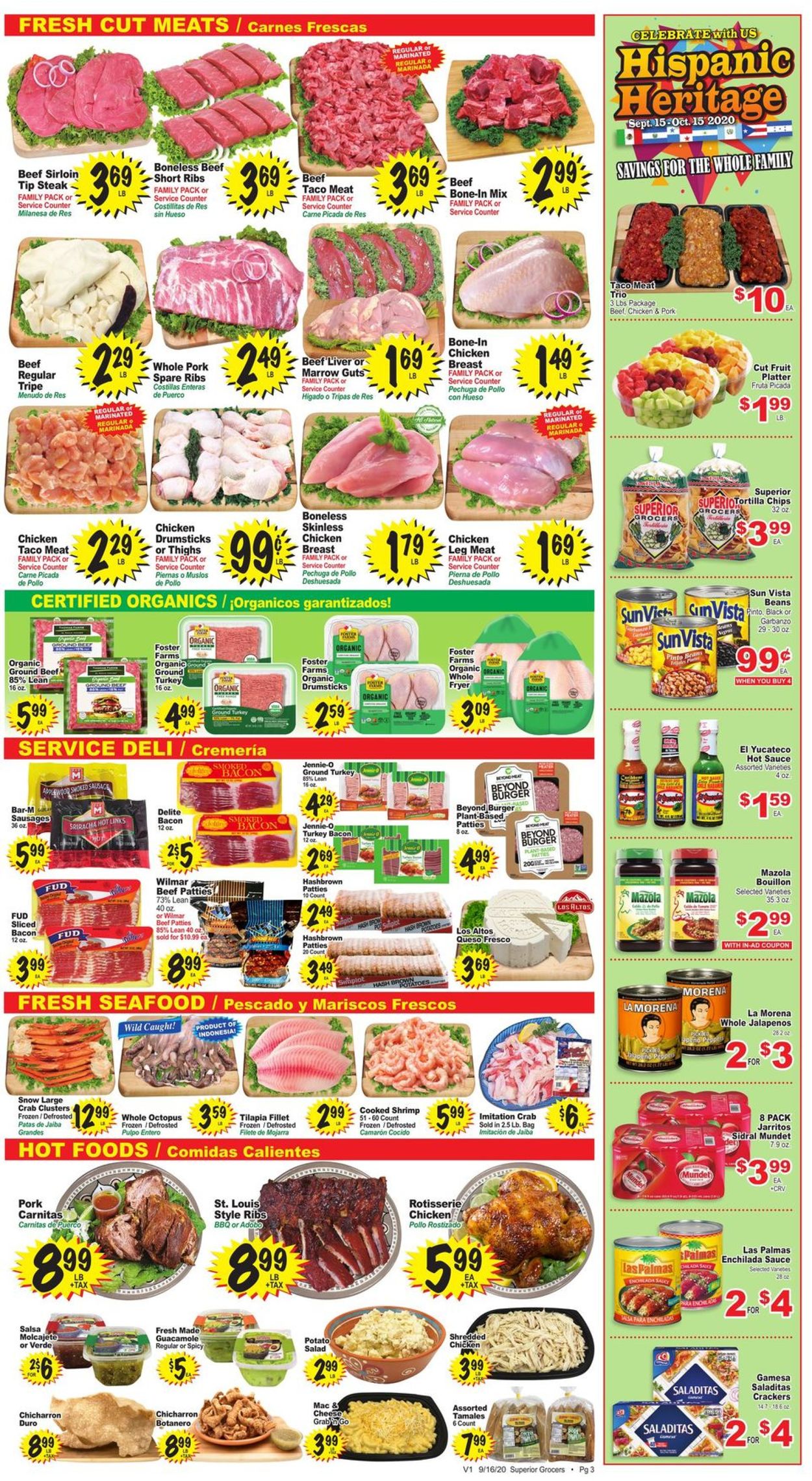 Catalogue Superior Grocers from 09/16/2020