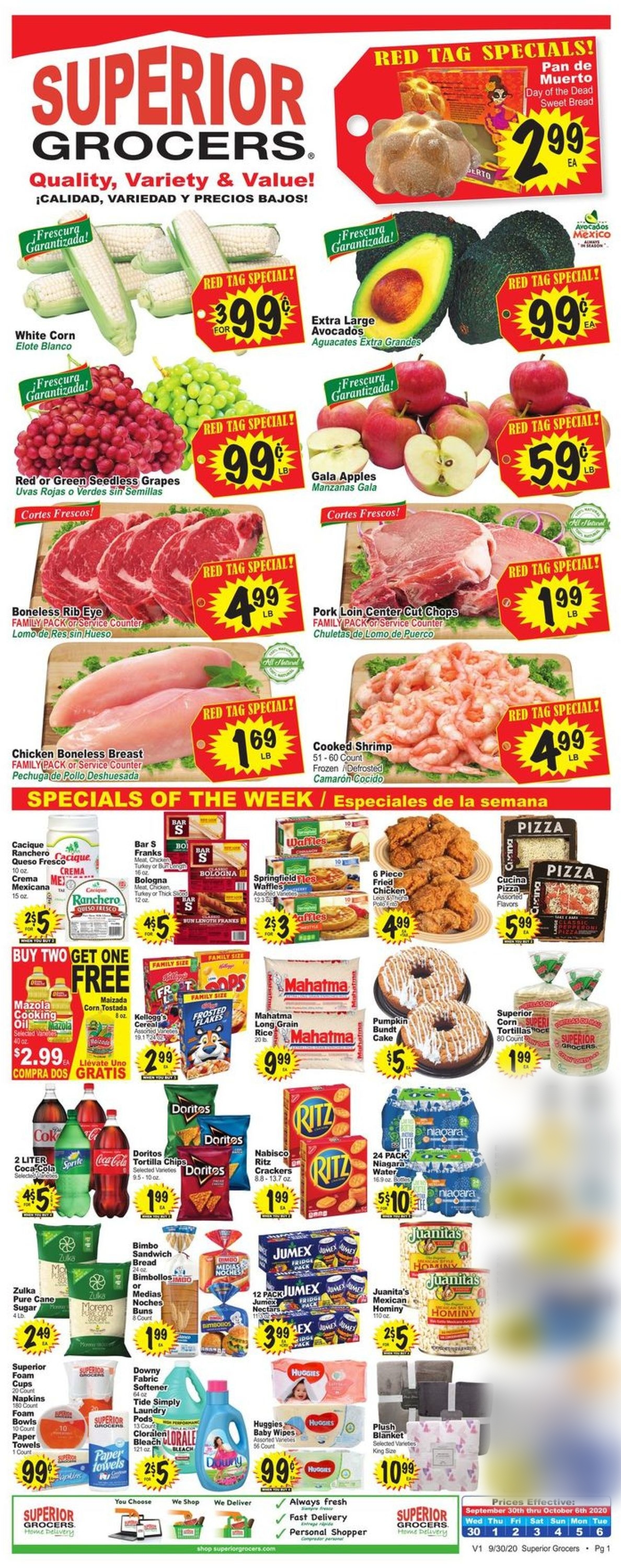 Catalogue Superior Grocers from 09/30/2020