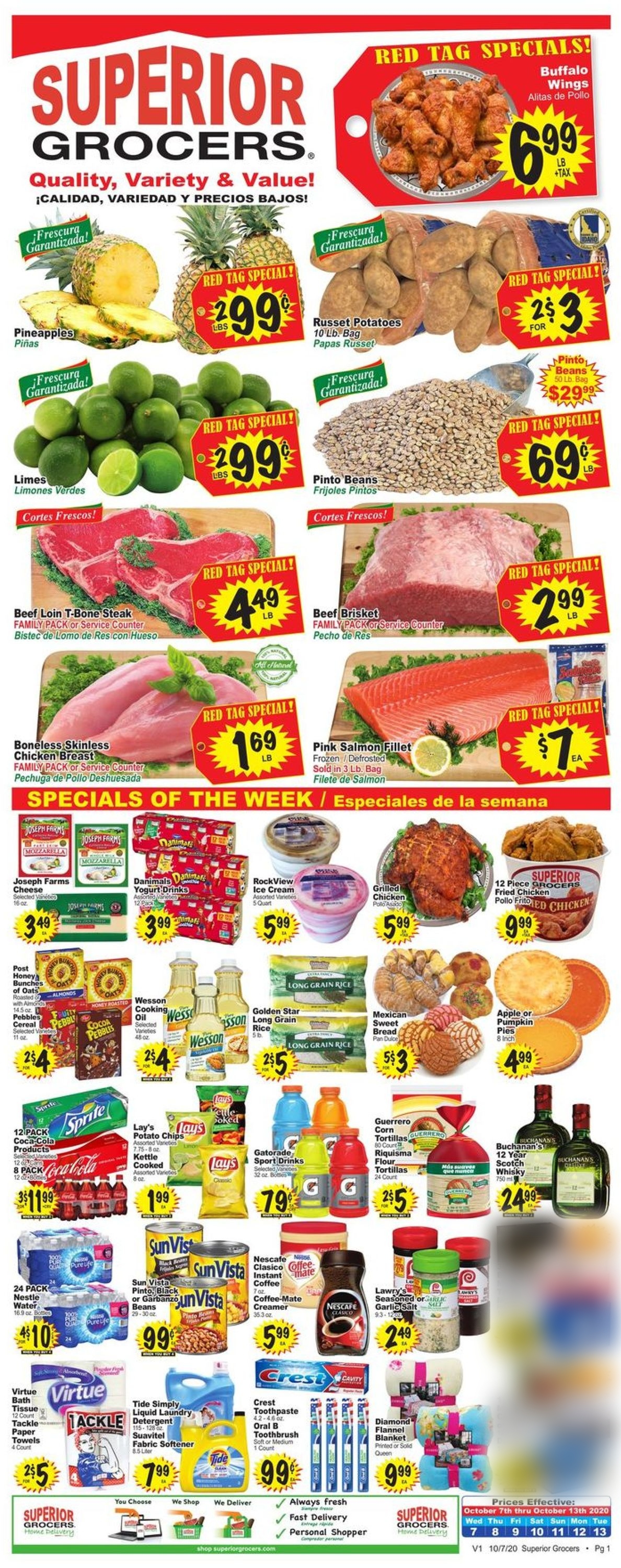 Catalogue Superior Grocers from 10/07/2020