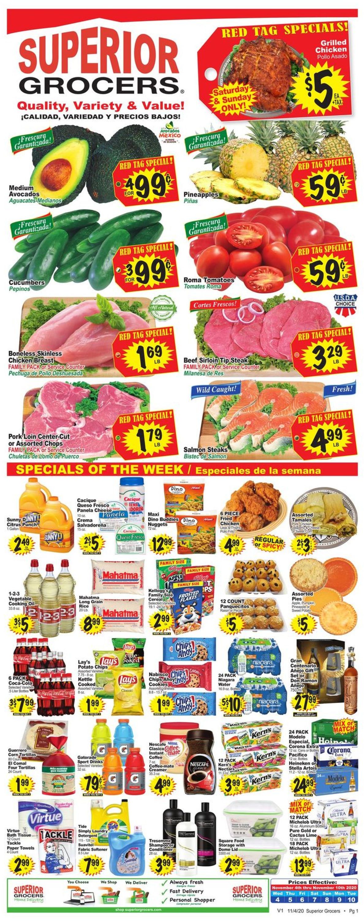 Catalogue Superior Grocers from 11/04/2020