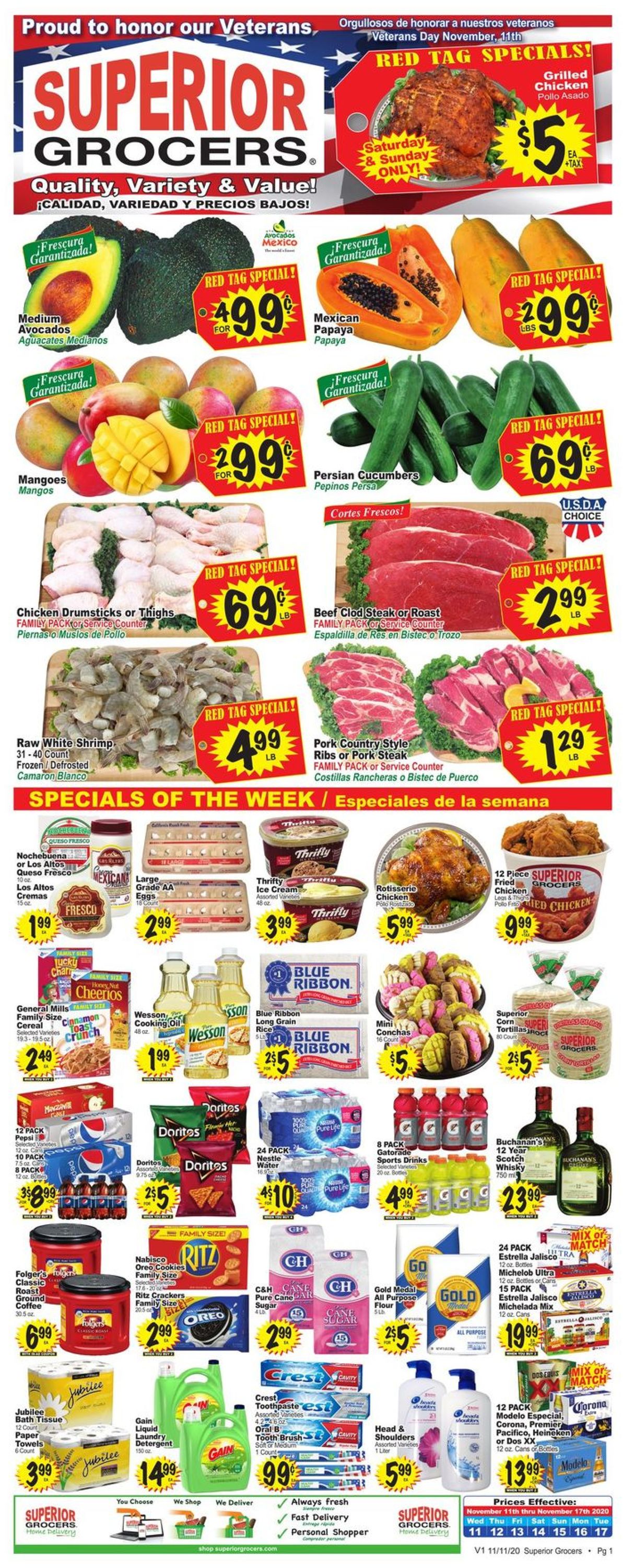 Catalogue Superior Grocers from 11/11/2020