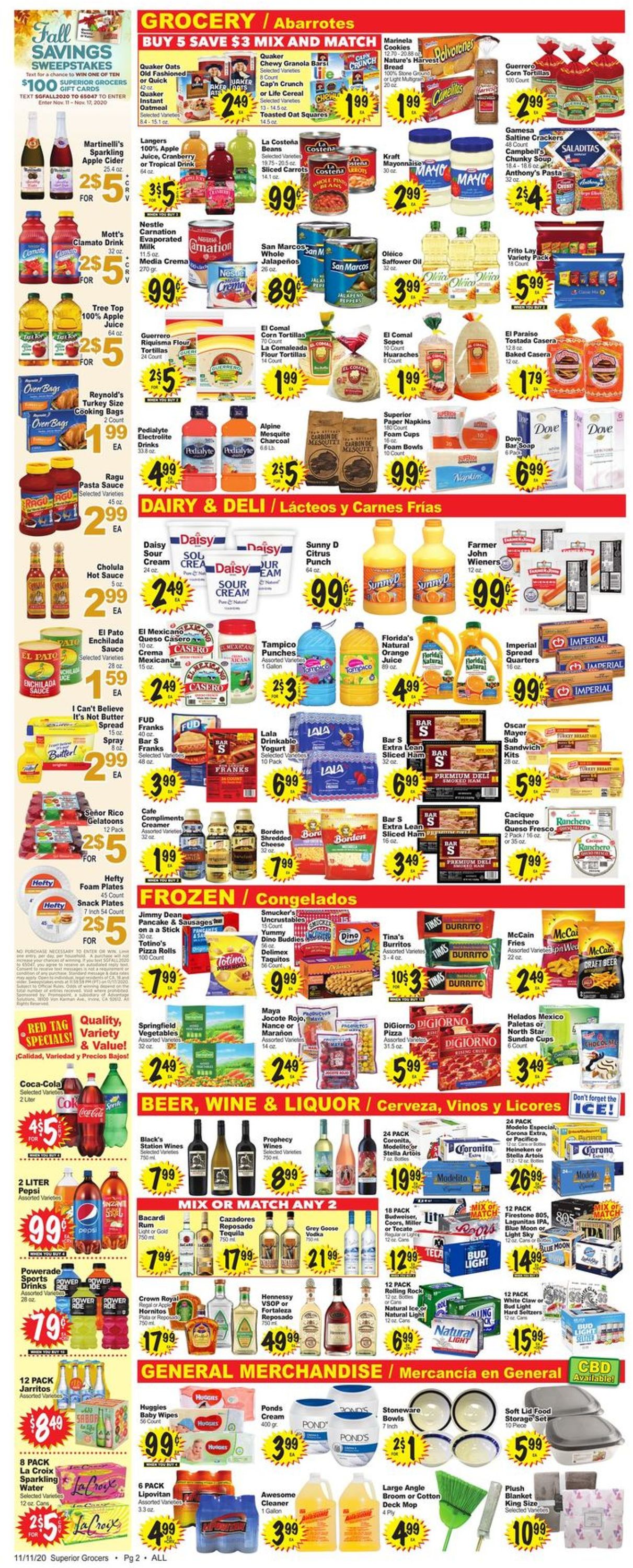 Catalogue Superior Grocers from 11/11/2020
