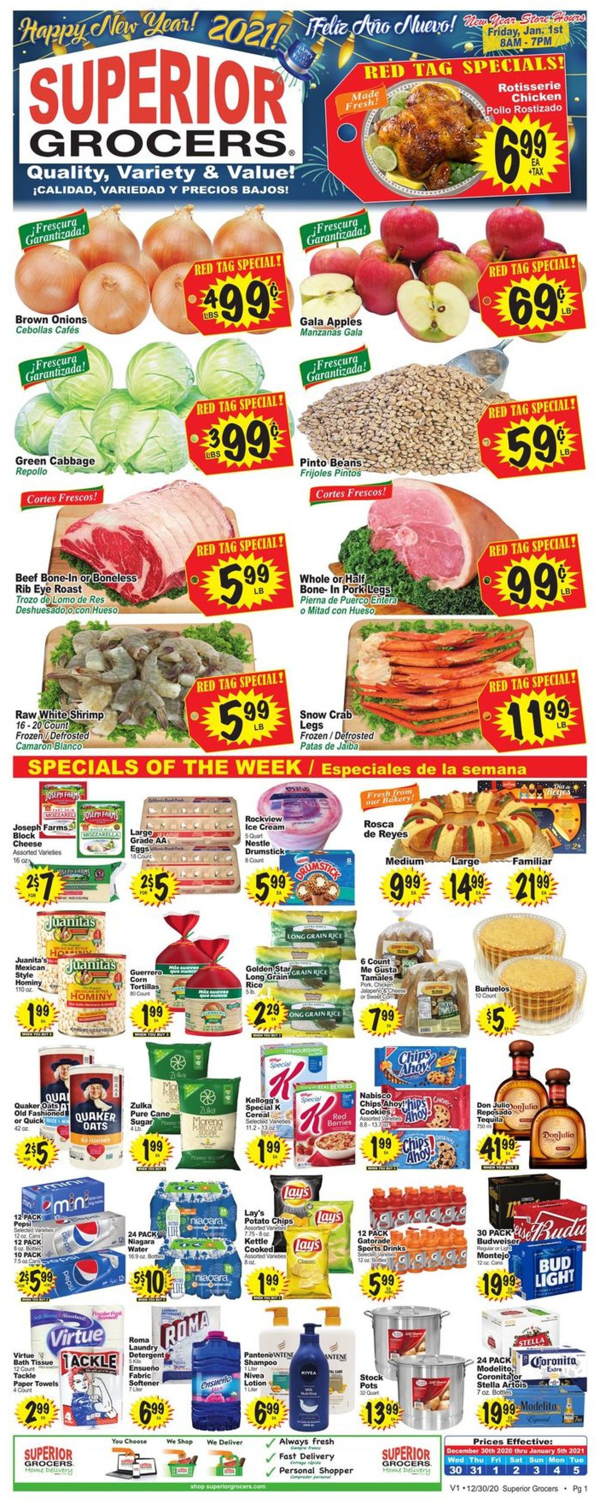 Catalogue Superior Grocers from 12/30/2020
