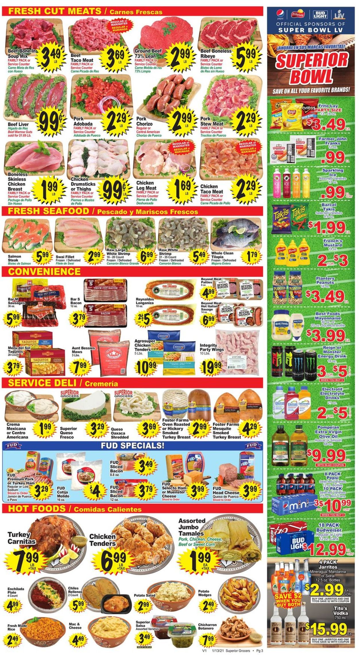 Catalogue Superior Grocers from 01/13/2021