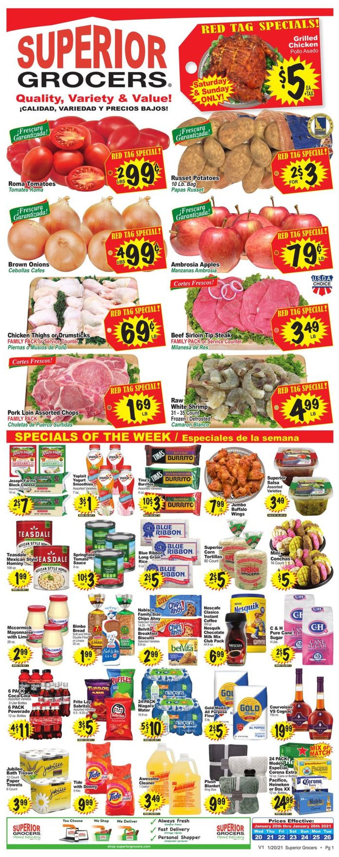 Catalogue Superior Grocers from 01/20/2021