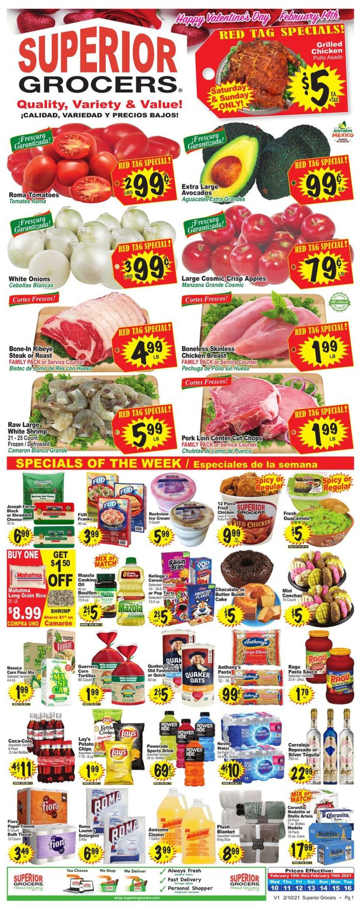 Catalogue Superior Grocers from 02/10/2021