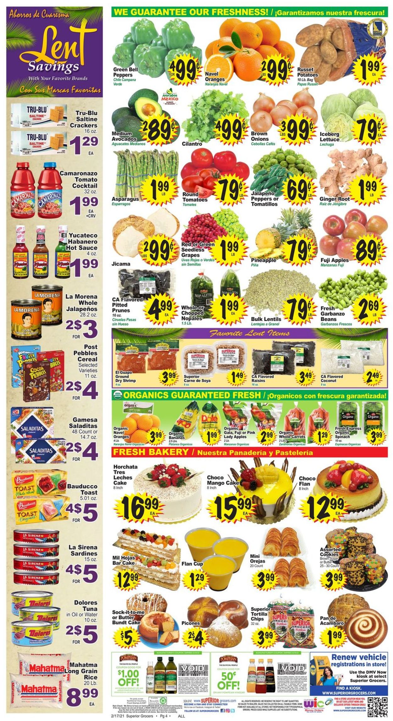 Catalogue Superior Grocers from 02/17/2021