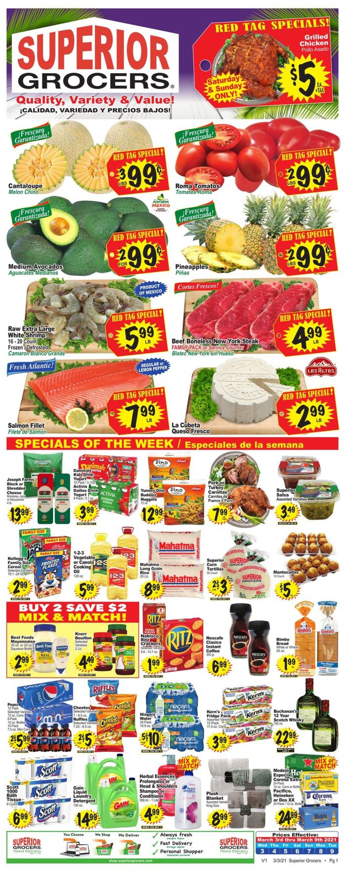 Catalogue Superior Grocers from 03/03/2021