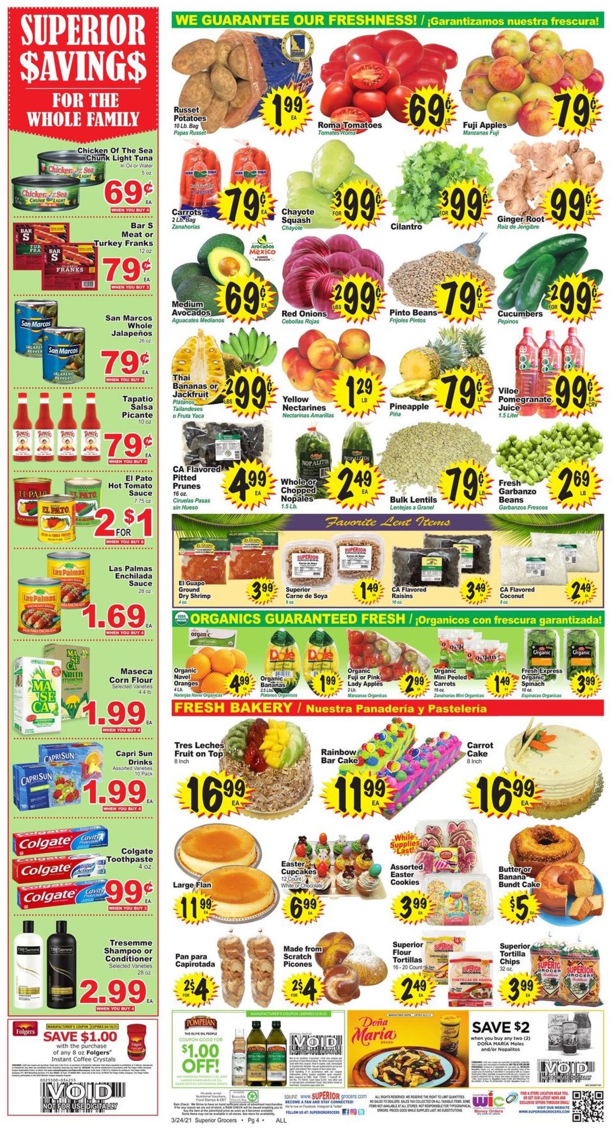 Catalogue Superior Grocers from 03/24/2021