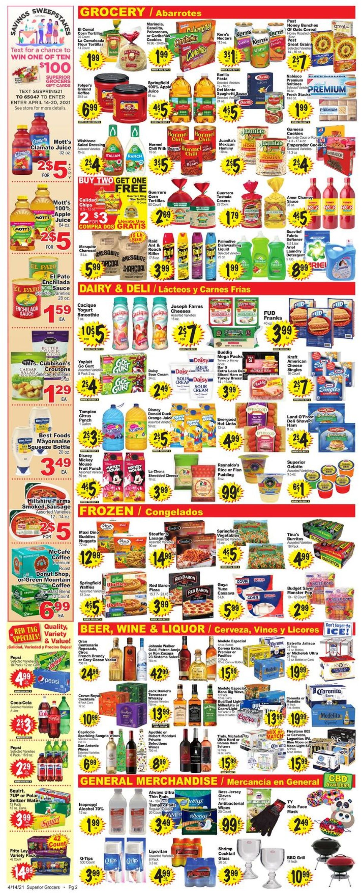 Catalogue Superior Grocers from 04/14/2021