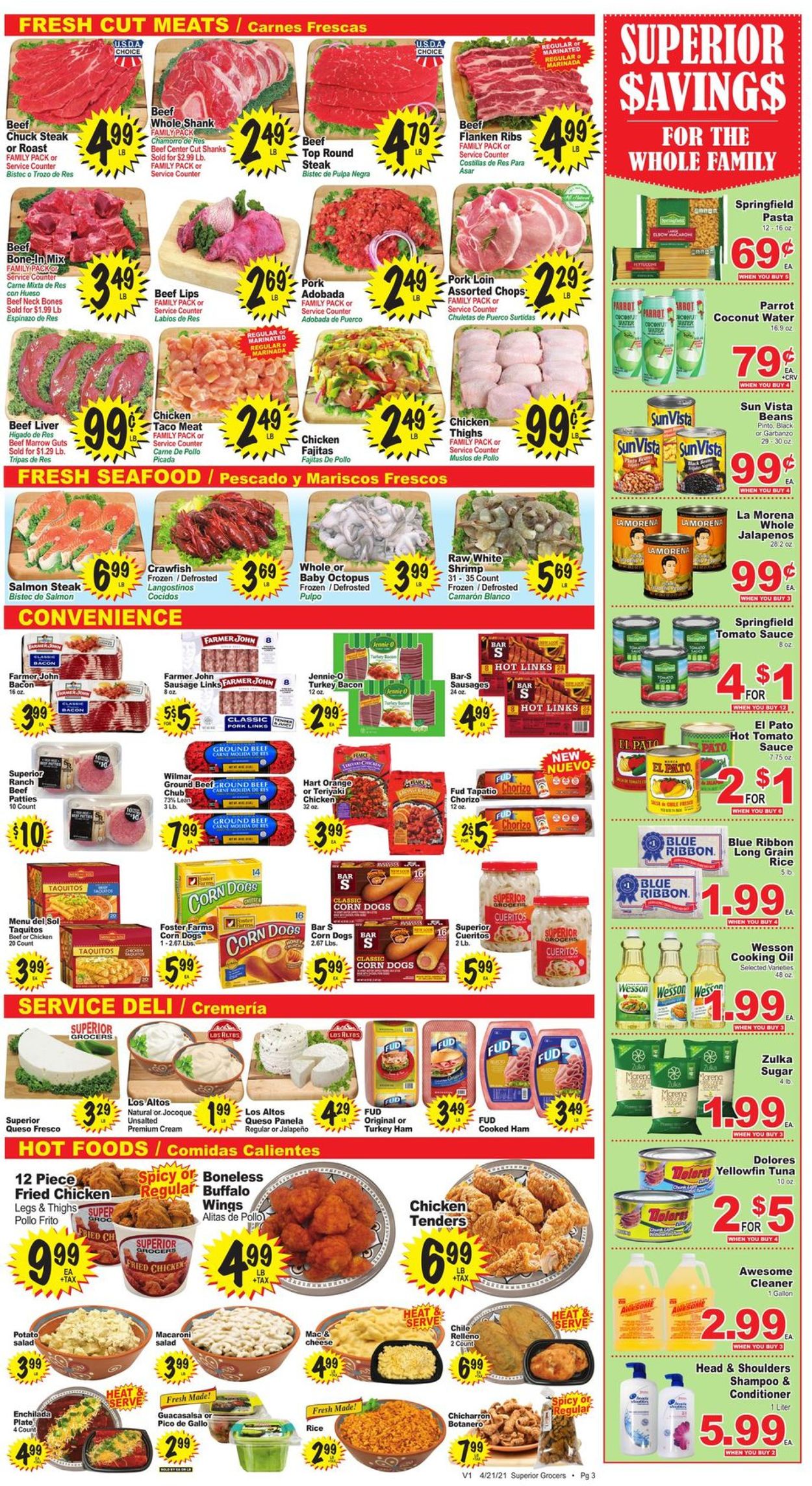 Catalogue Superior Grocers from 04/21/2021