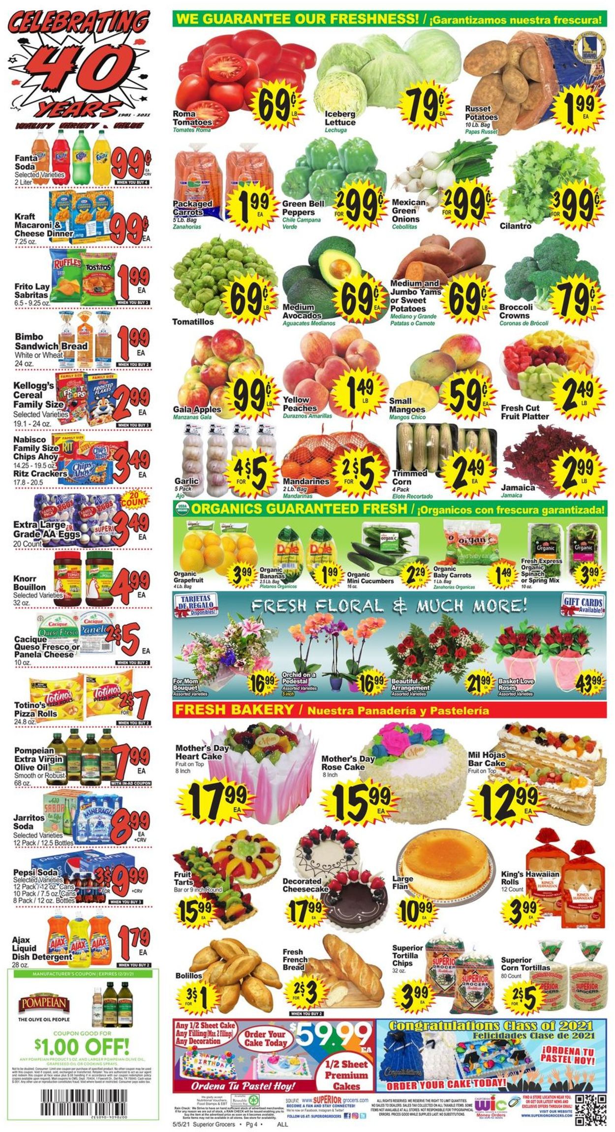 Catalogue Superior Grocers from 05/05/2021