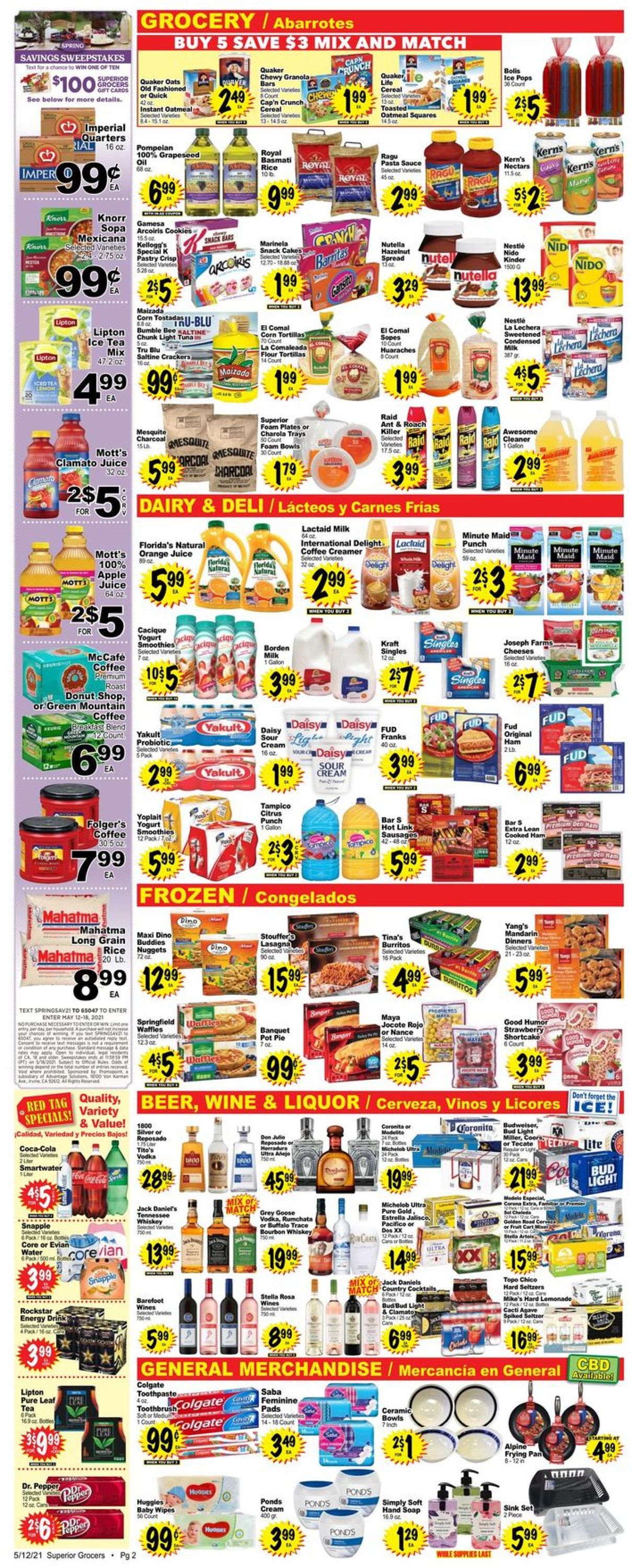 Catalogue Superior Grocers from 05/12/2021