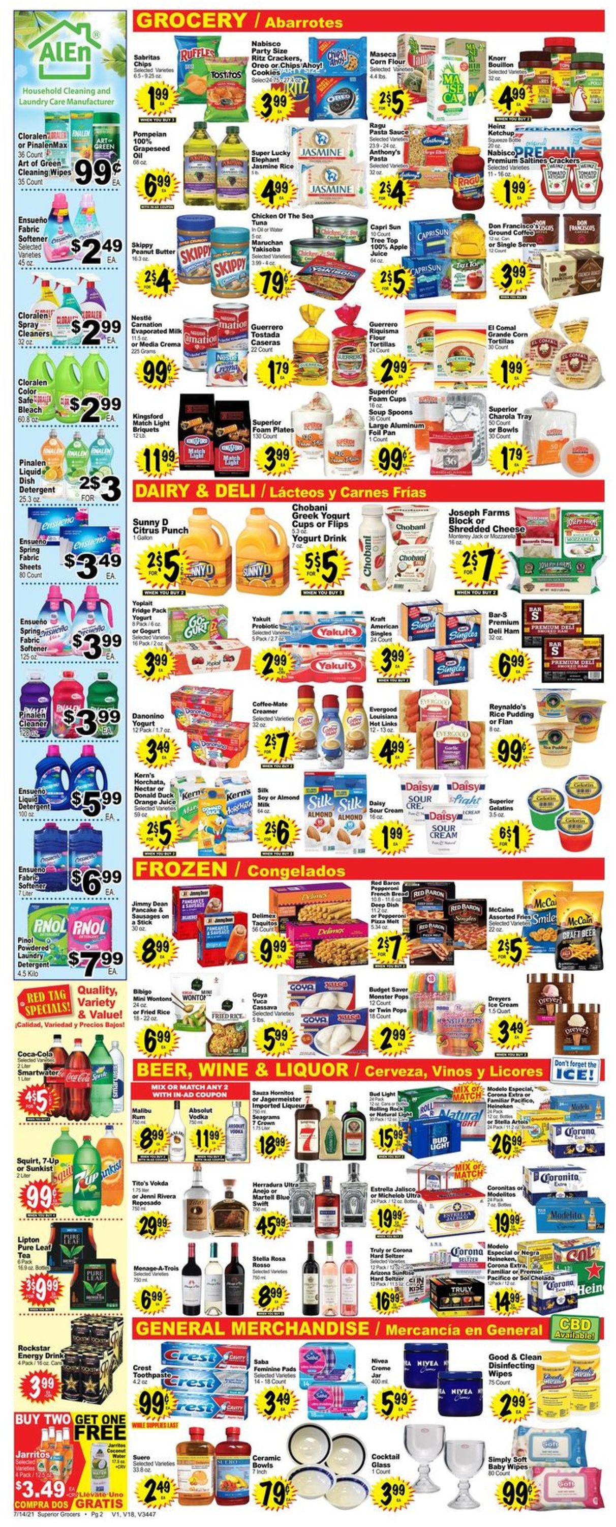 Catalogue Superior Grocers from 07/14/2021