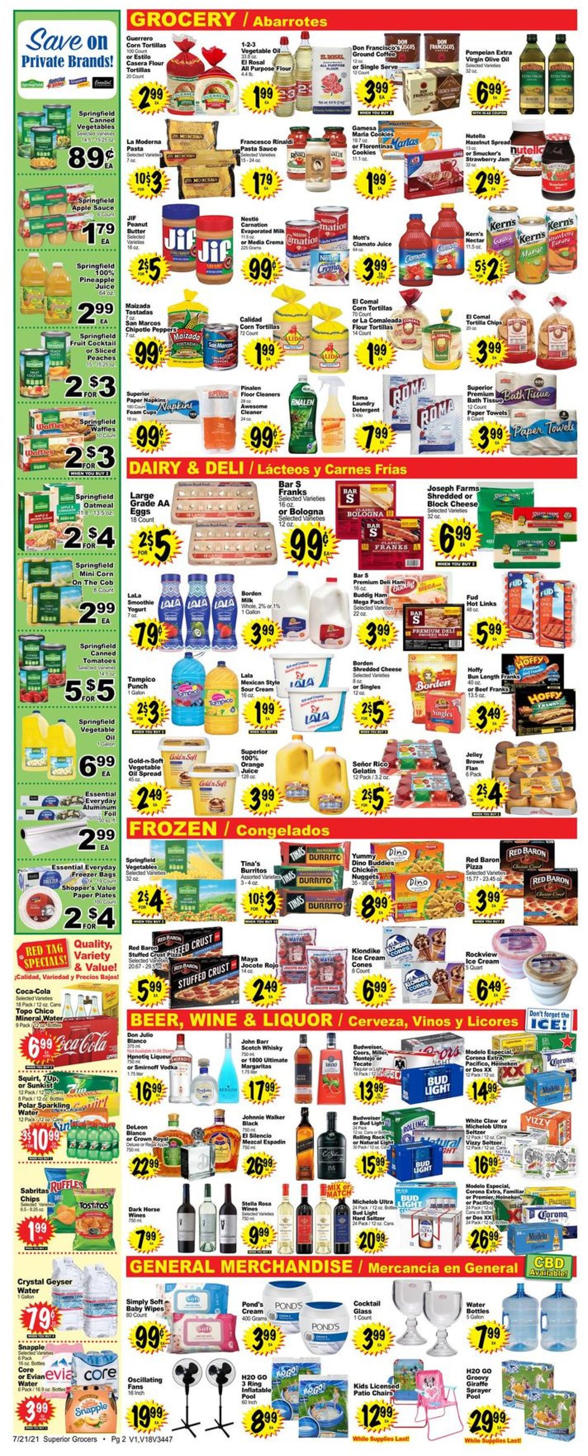 Catalogue Superior Grocers from 07/21/2021