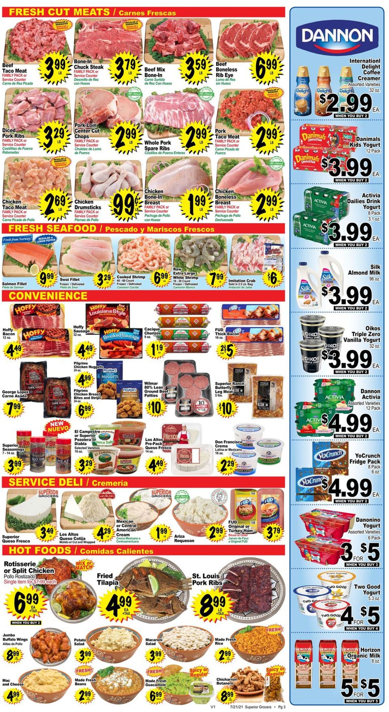Catalogue Superior Grocers from 07/21/2021