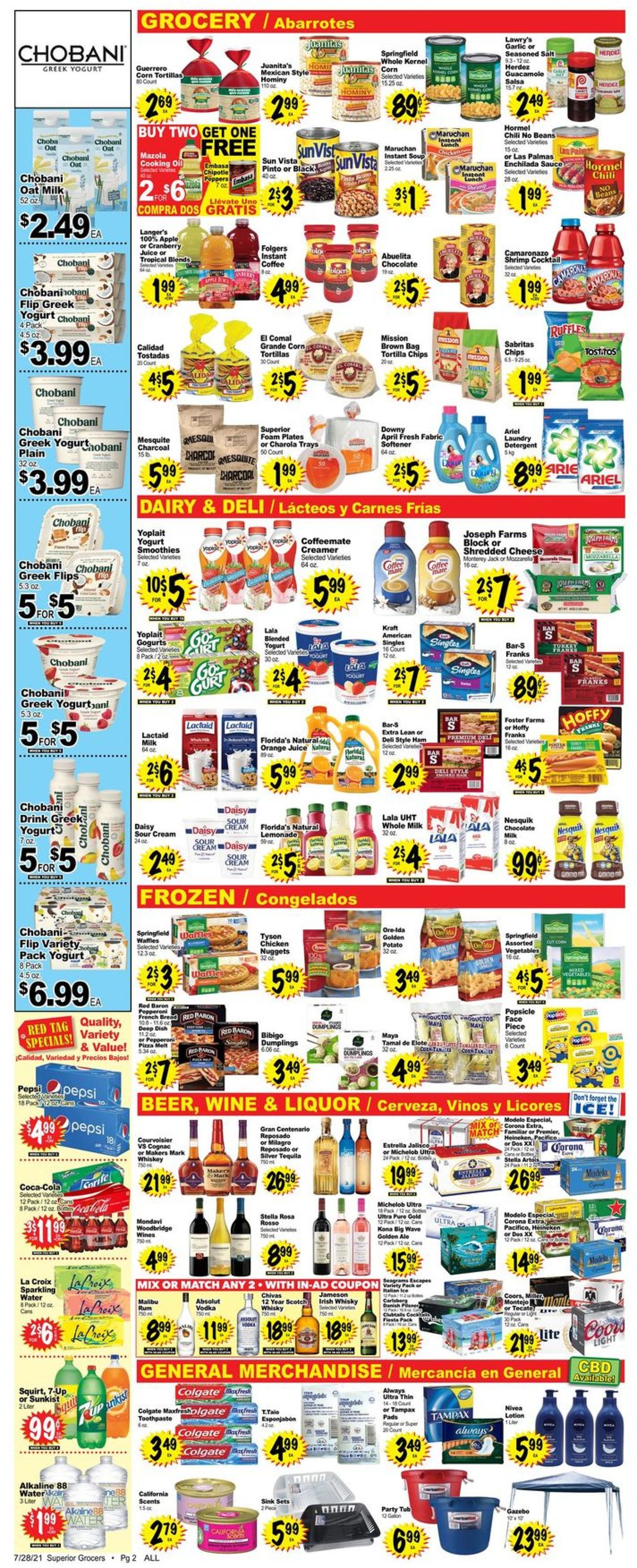Catalogue Superior Grocers from 07/28/2021