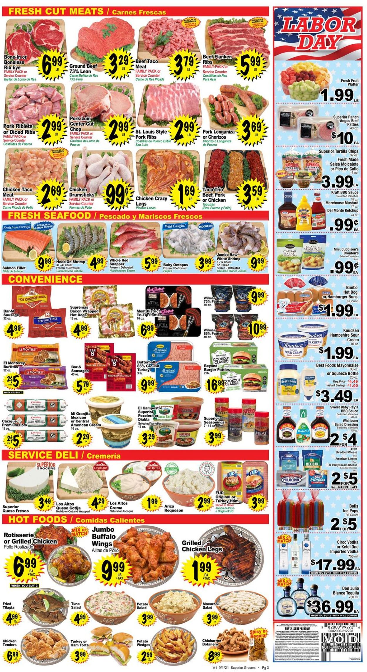 Catalogue Superior Grocers from 09/01/2021