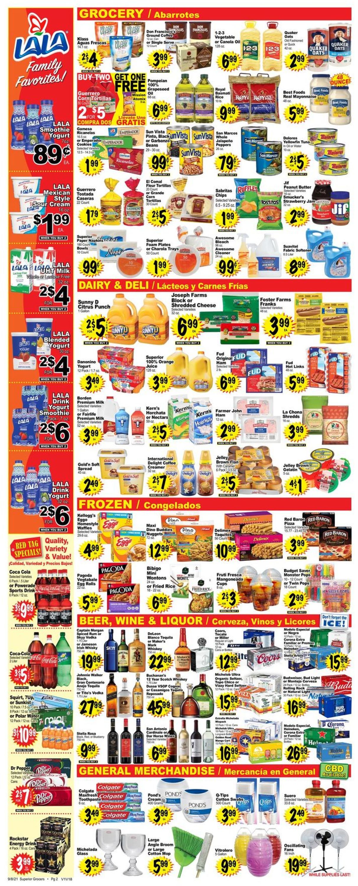 Catalogue Superior Grocers from 09/08/2021