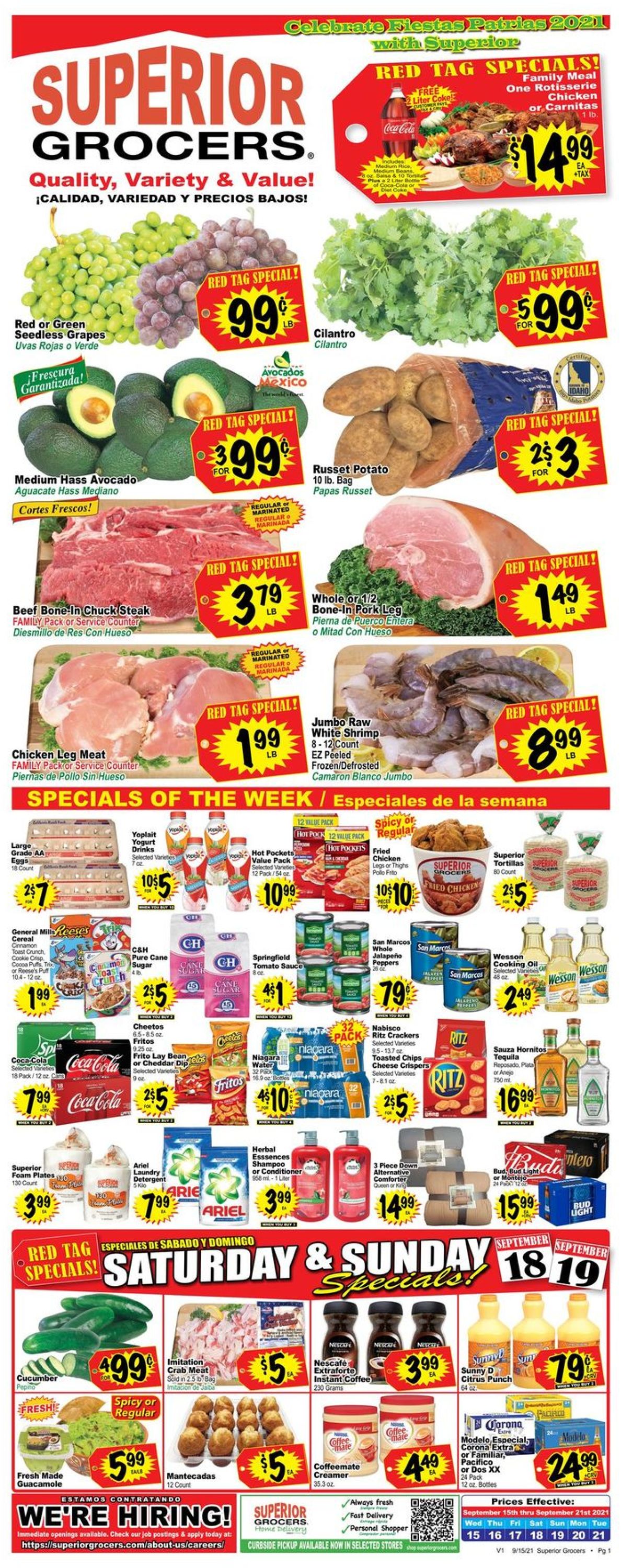 Catalogue Superior Grocers from 09/15/2021