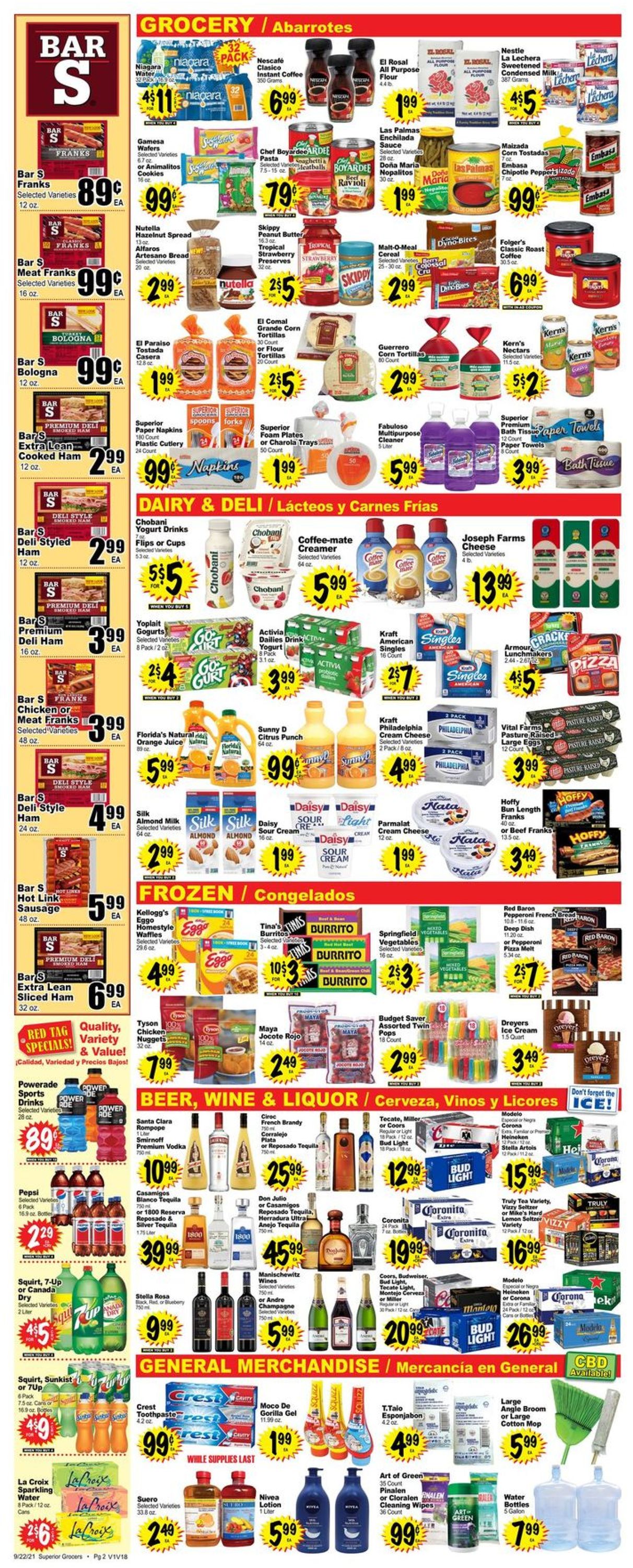 Catalogue Superior Grocers from 09/22/2021
