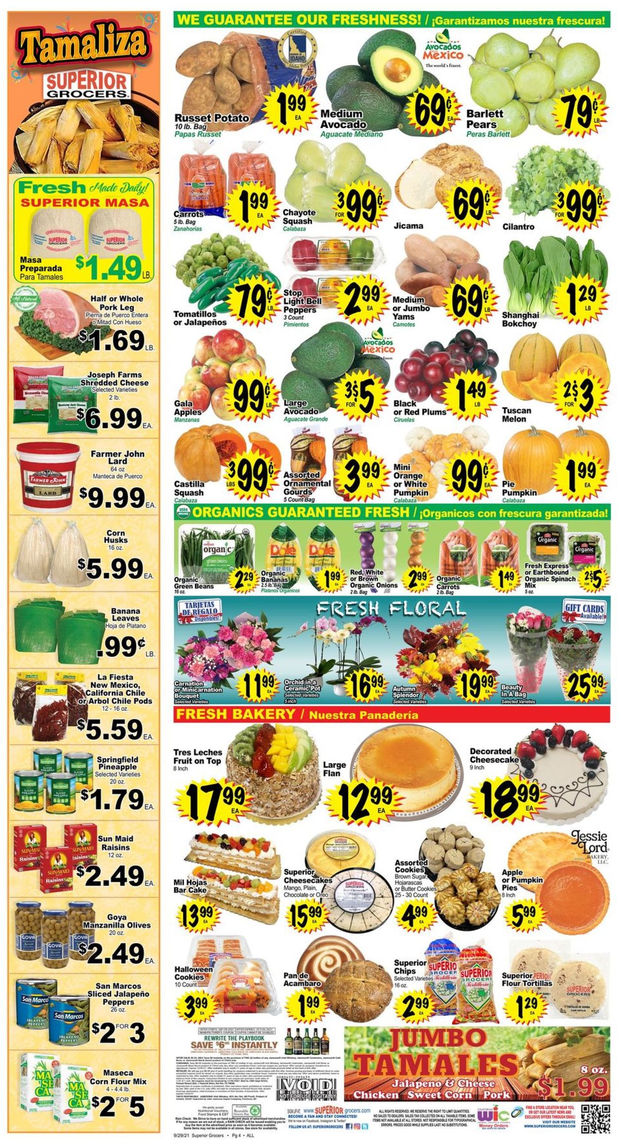 Catalogue Superior Grocers from 09/29/2021
